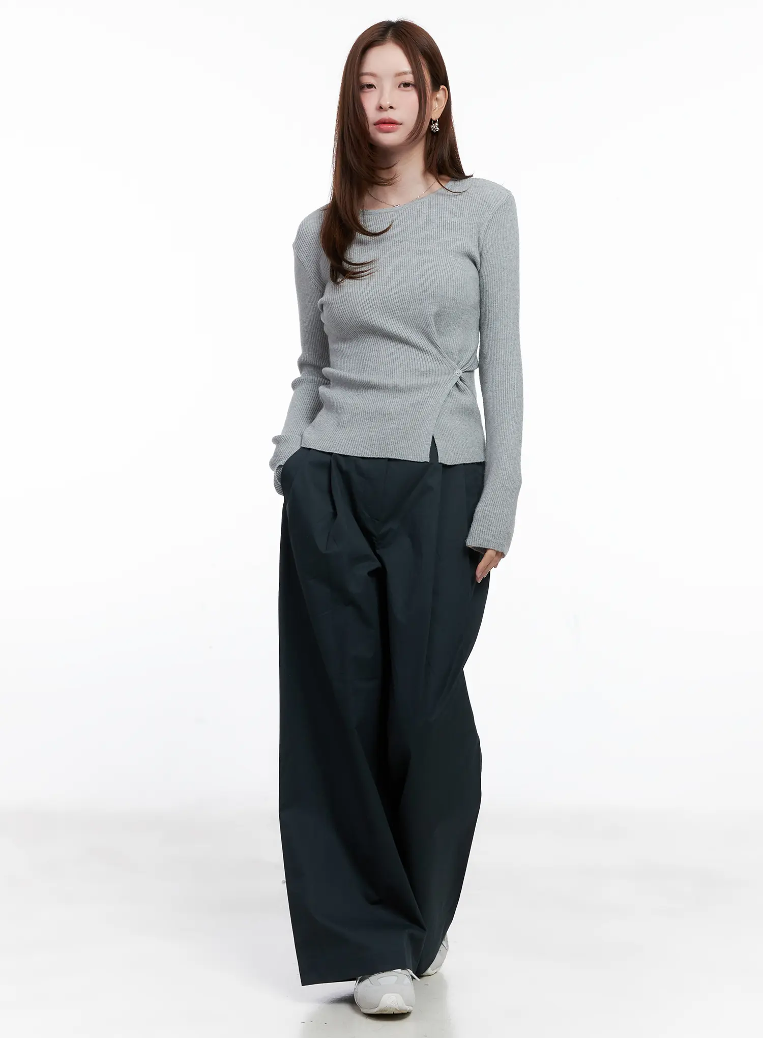 Cotton Pintuck Wide Pants CG521 - Image 5