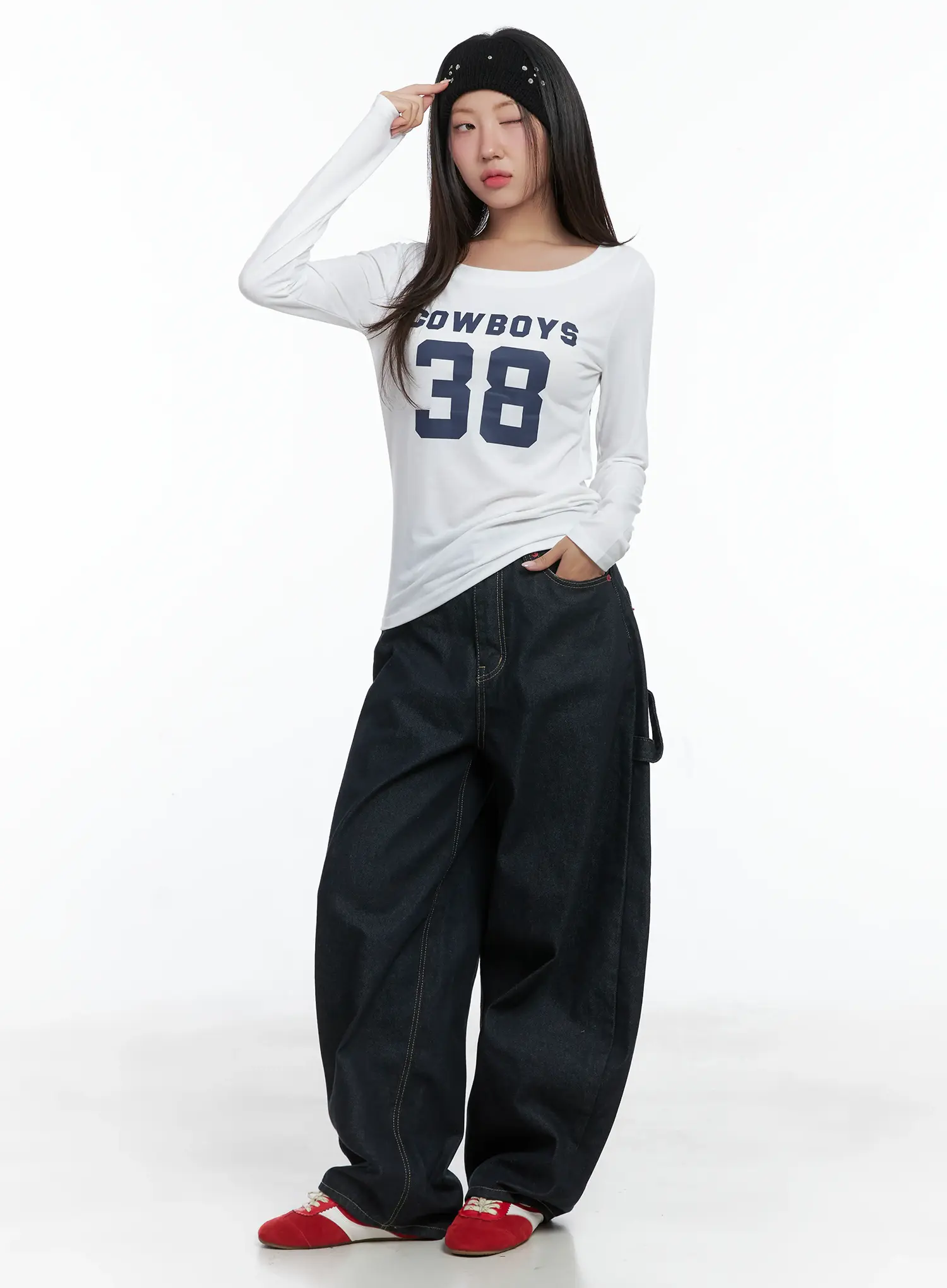 Cowboys Graphic Long Sleeve Tee CS503 - Image 2