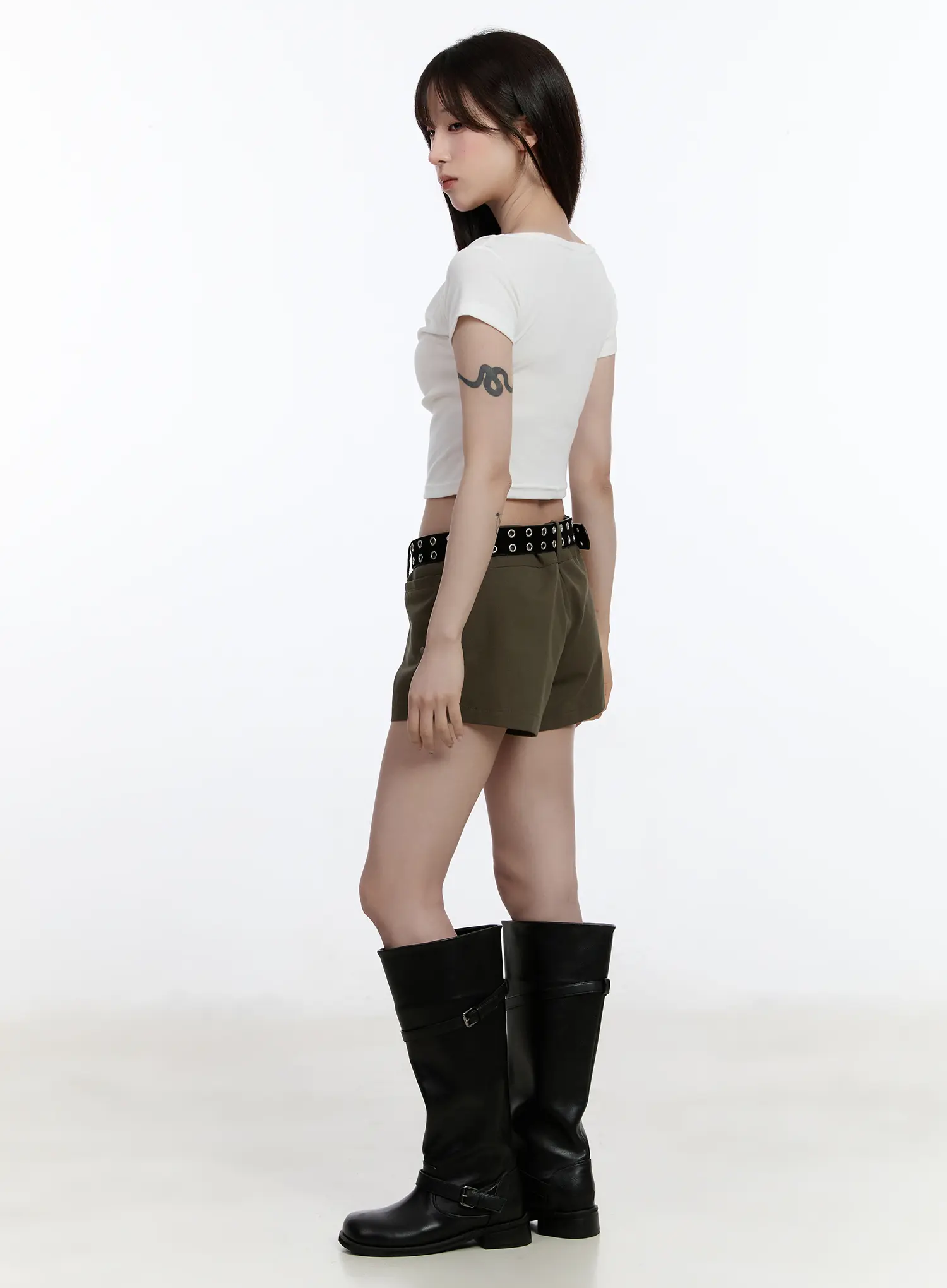 Cowl Neck Crop Top CA502 - Image 5