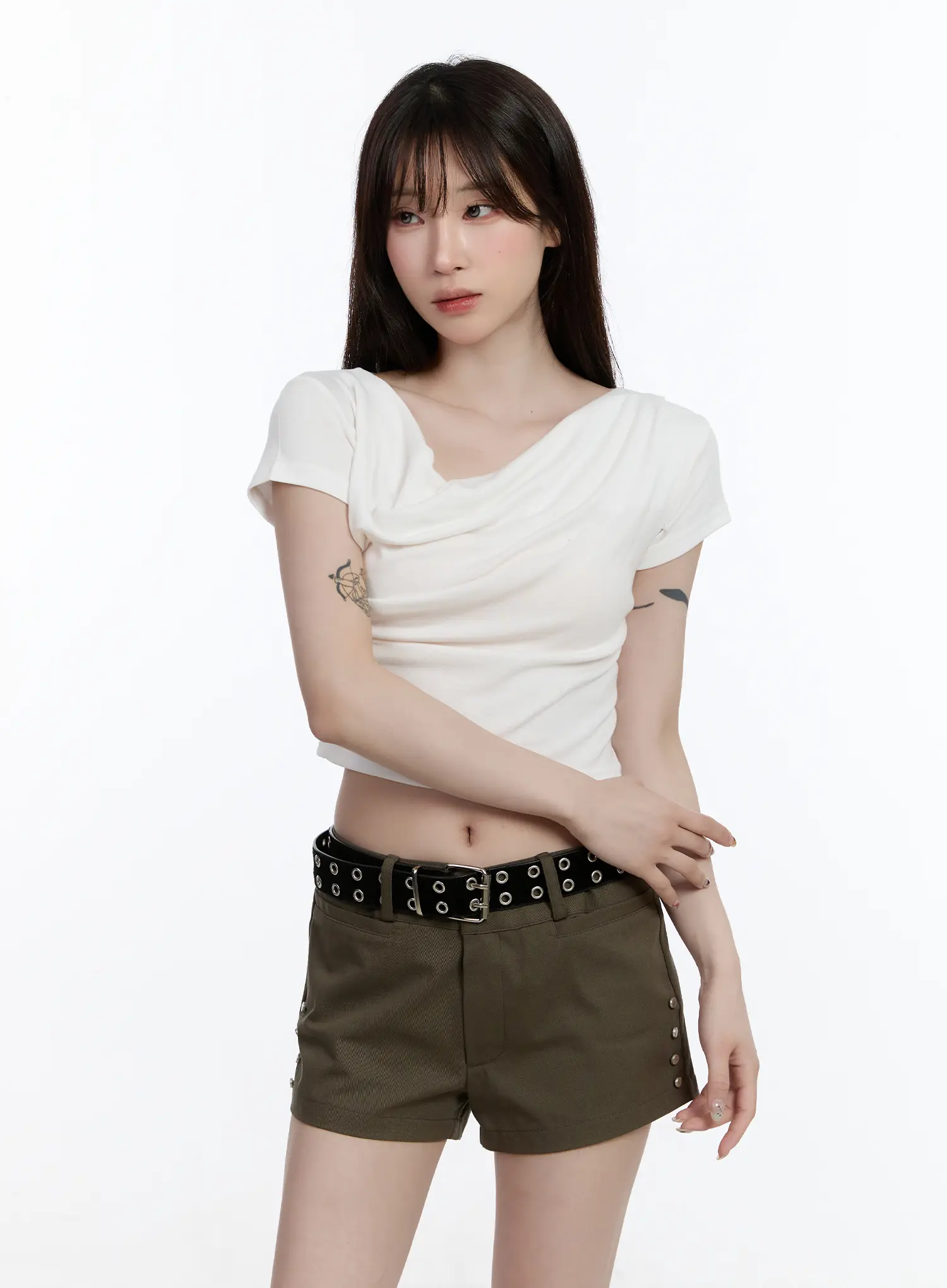 Cowl Neck Crop Top CA502 - Image 9