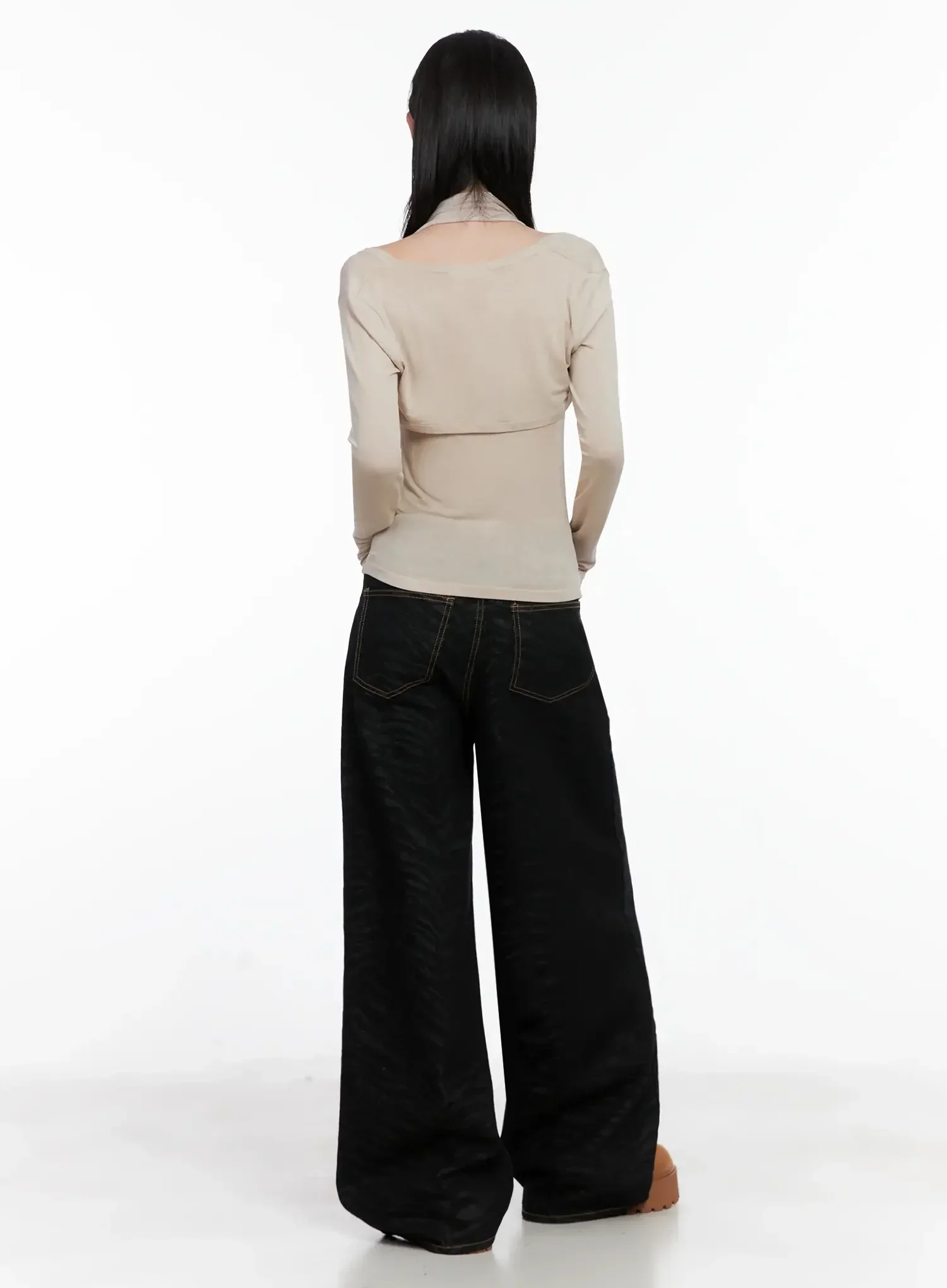 Cowl Neck Top Bolero Set IS508 - Image 11