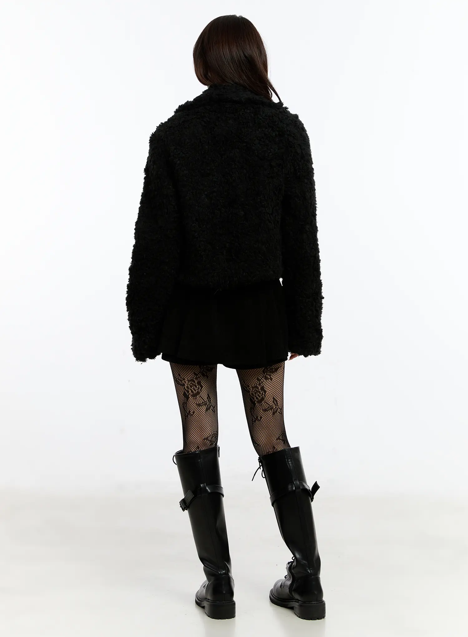 Cozy Faux Fur Sherpa Jacket CN525 - Image 12