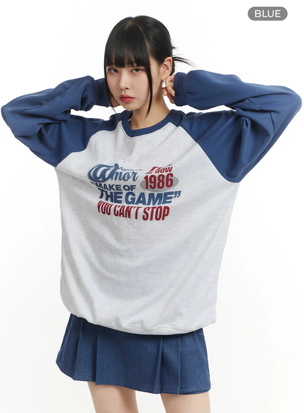 Cozy Graphic Lettering Crew Neck Sweatshirt IM406 - Image 10