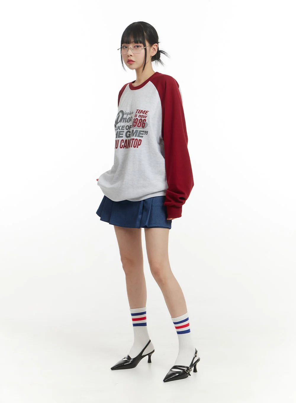 Cozy Graphic Lettering Crew Neck Sweatshirt IM406 - Image 5