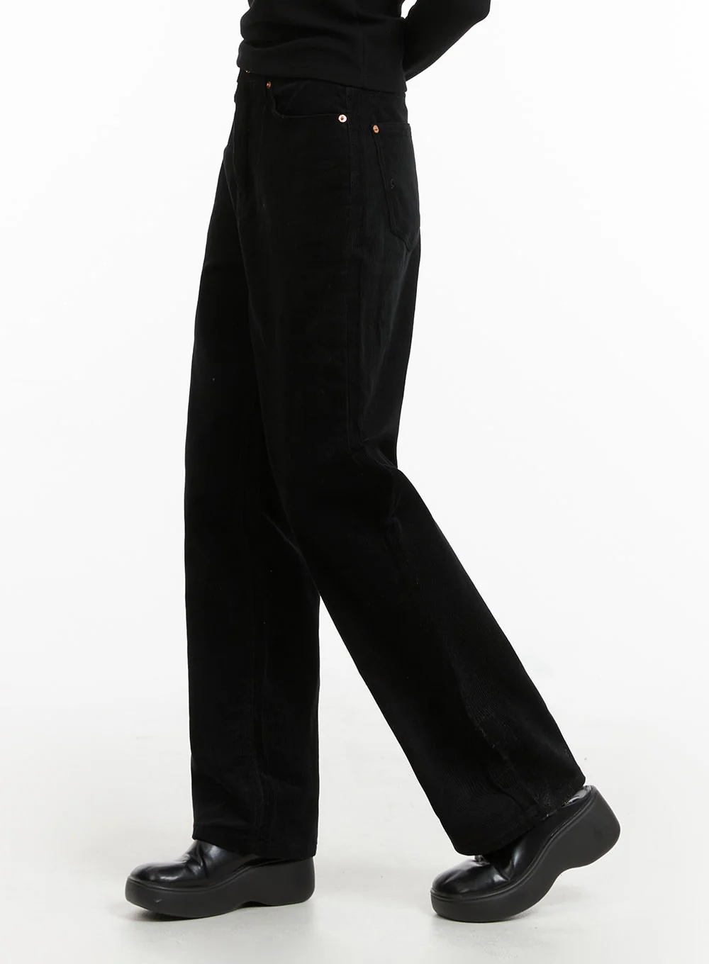 Cozy Solid Corduroy Straight Pants CJ412 - Image 5
