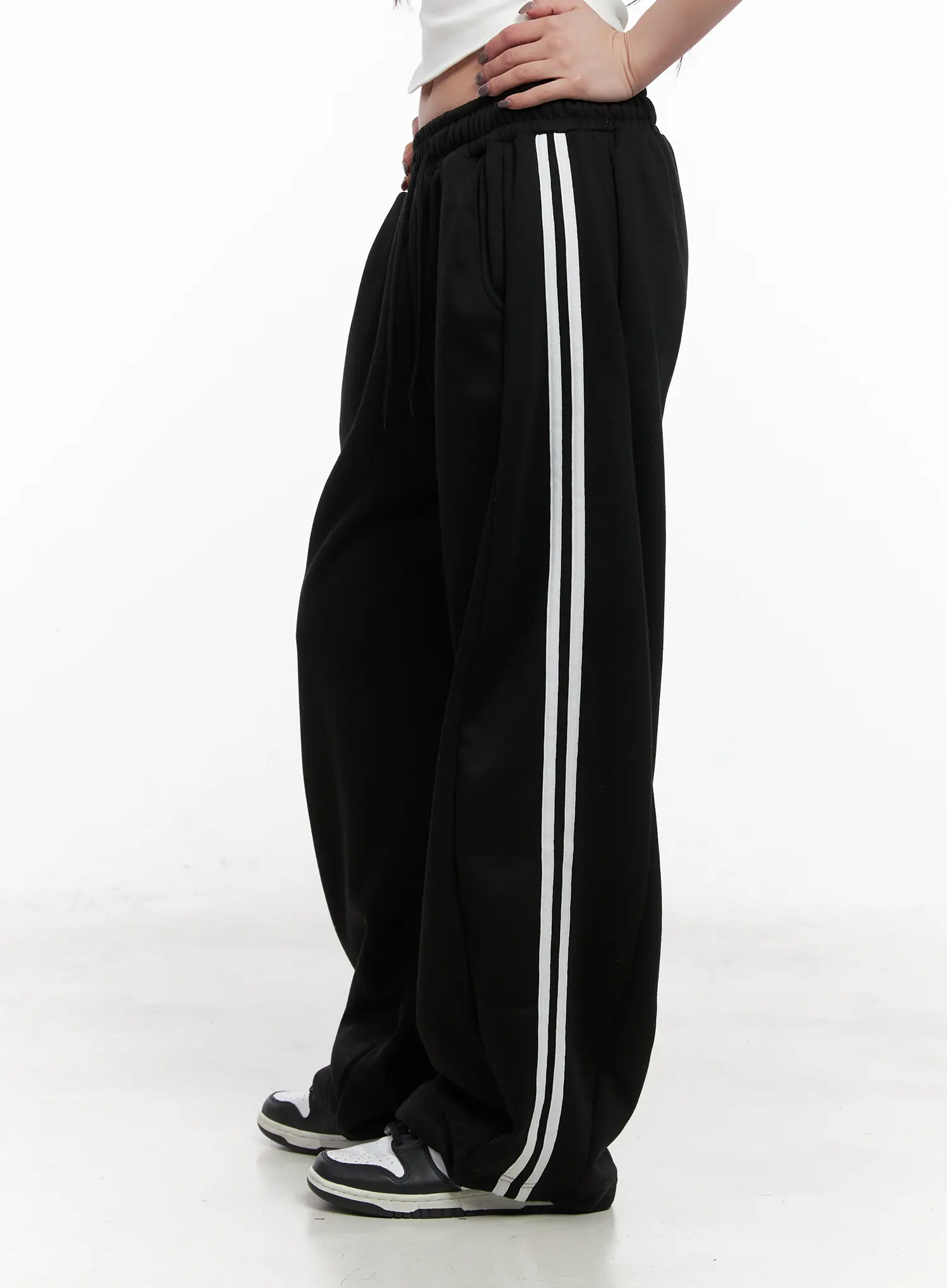 Cozy Wide Leg Track Sweatpants CN512 - Image 6