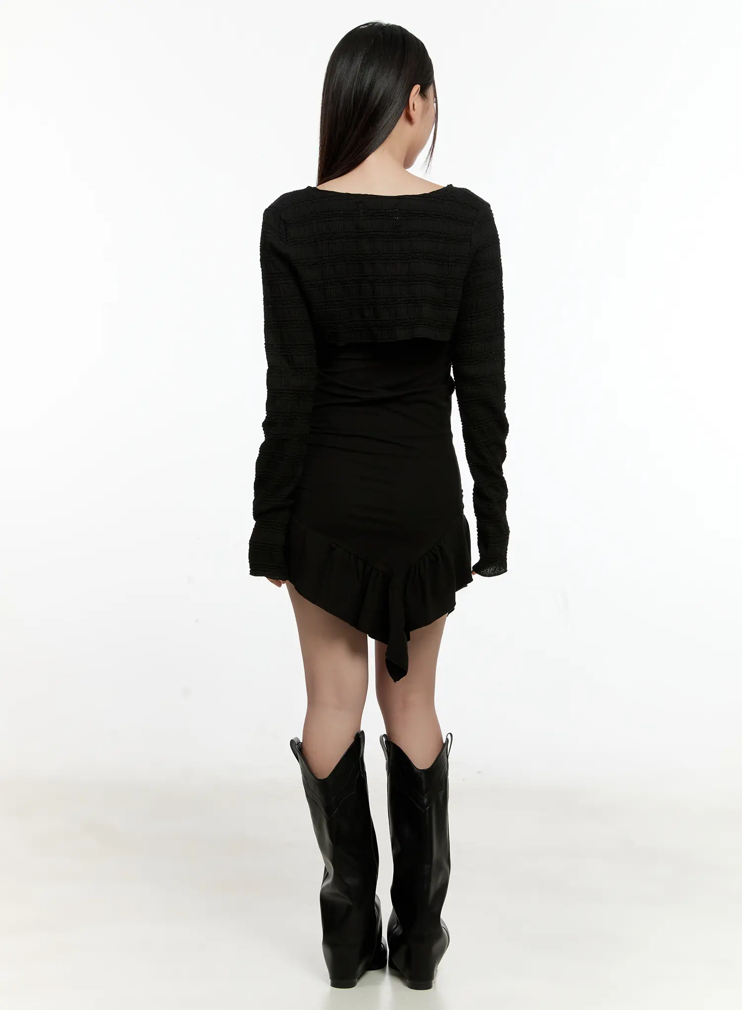 Cropped Chain Knit Cardigan CL531 - Image 11