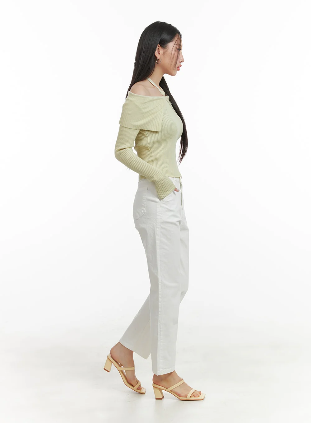 Cropped Straight Fit Pants OA415 - Image 3