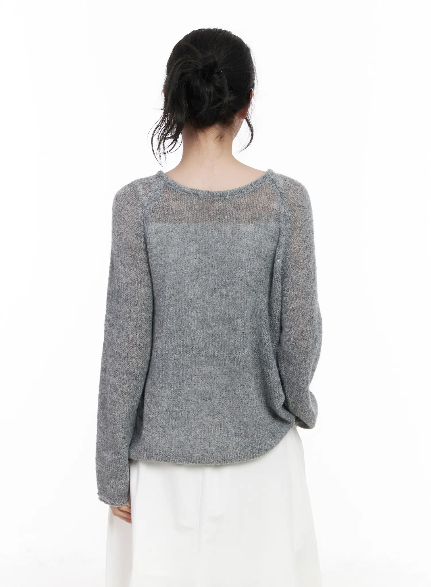 Cross Button Knit Cardigan CA509 - Image 9