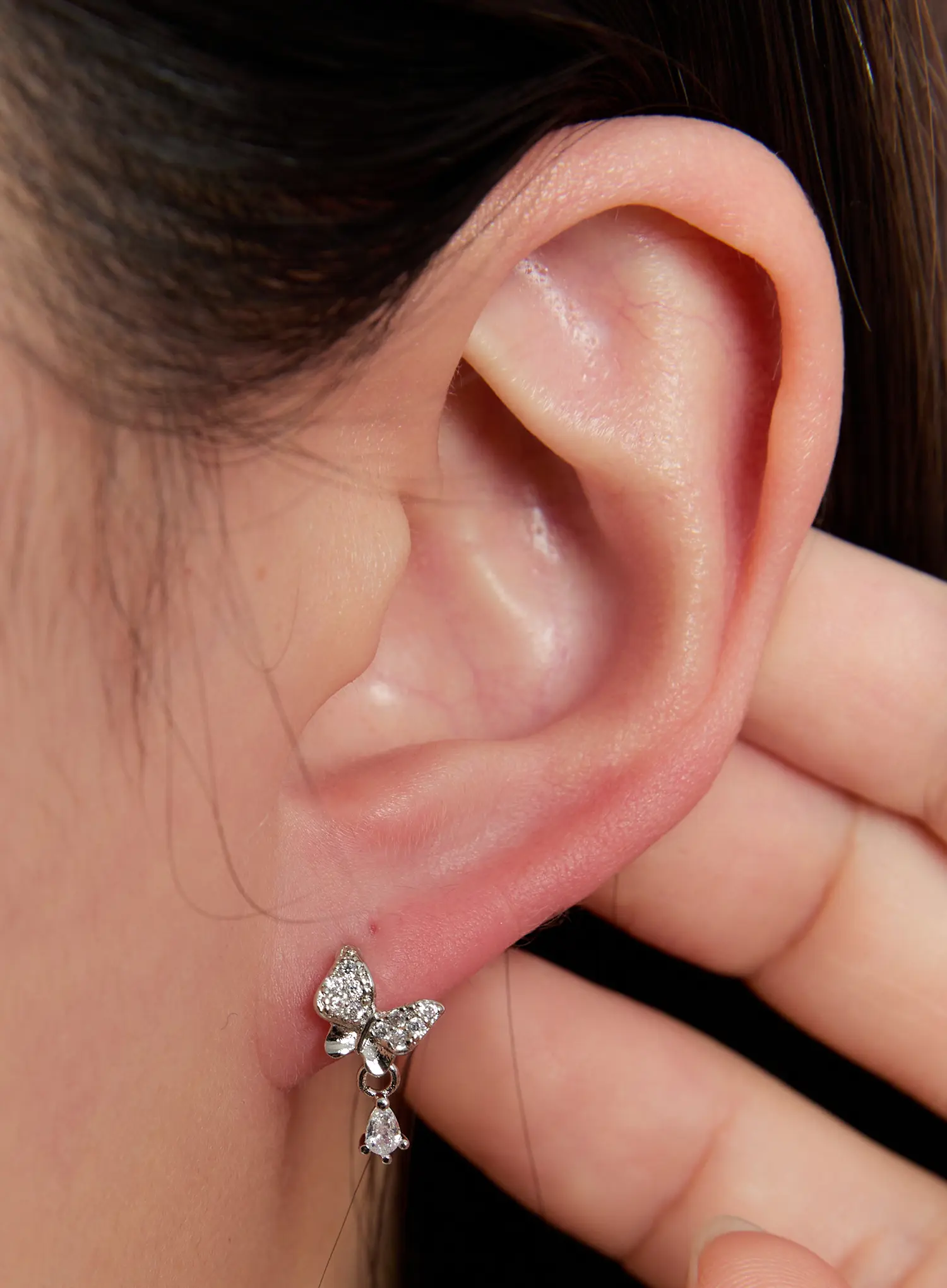 Crystal Drop Earrings IN528 - Image 3