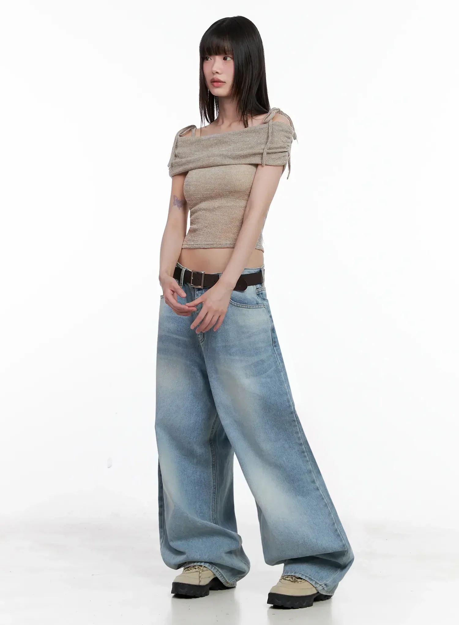 Dain Washed Wide-Leg Jeans IL531 - Image 6