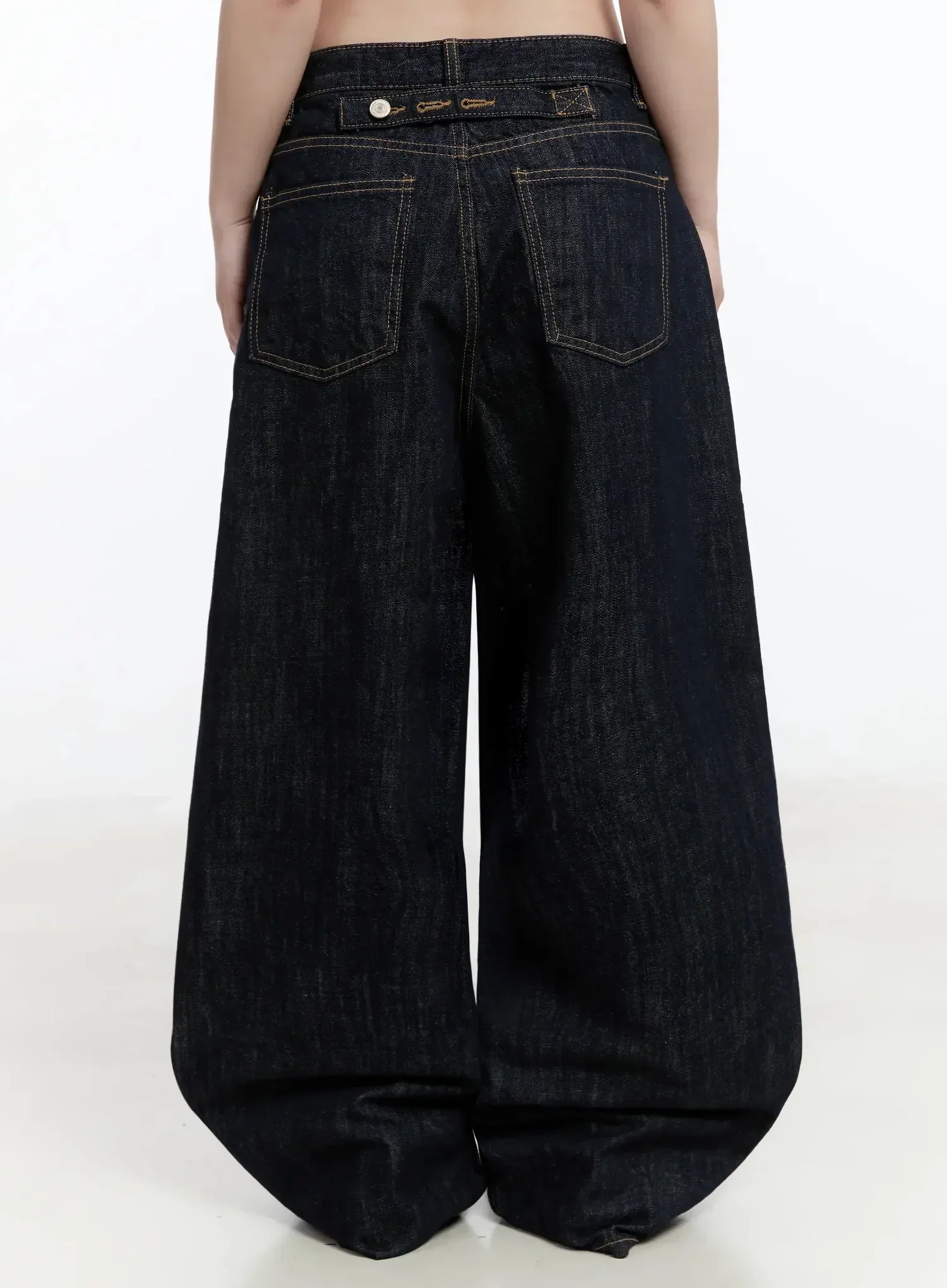 Dallas Dark Washed Wide Leg Jeans IM519 - Image 12