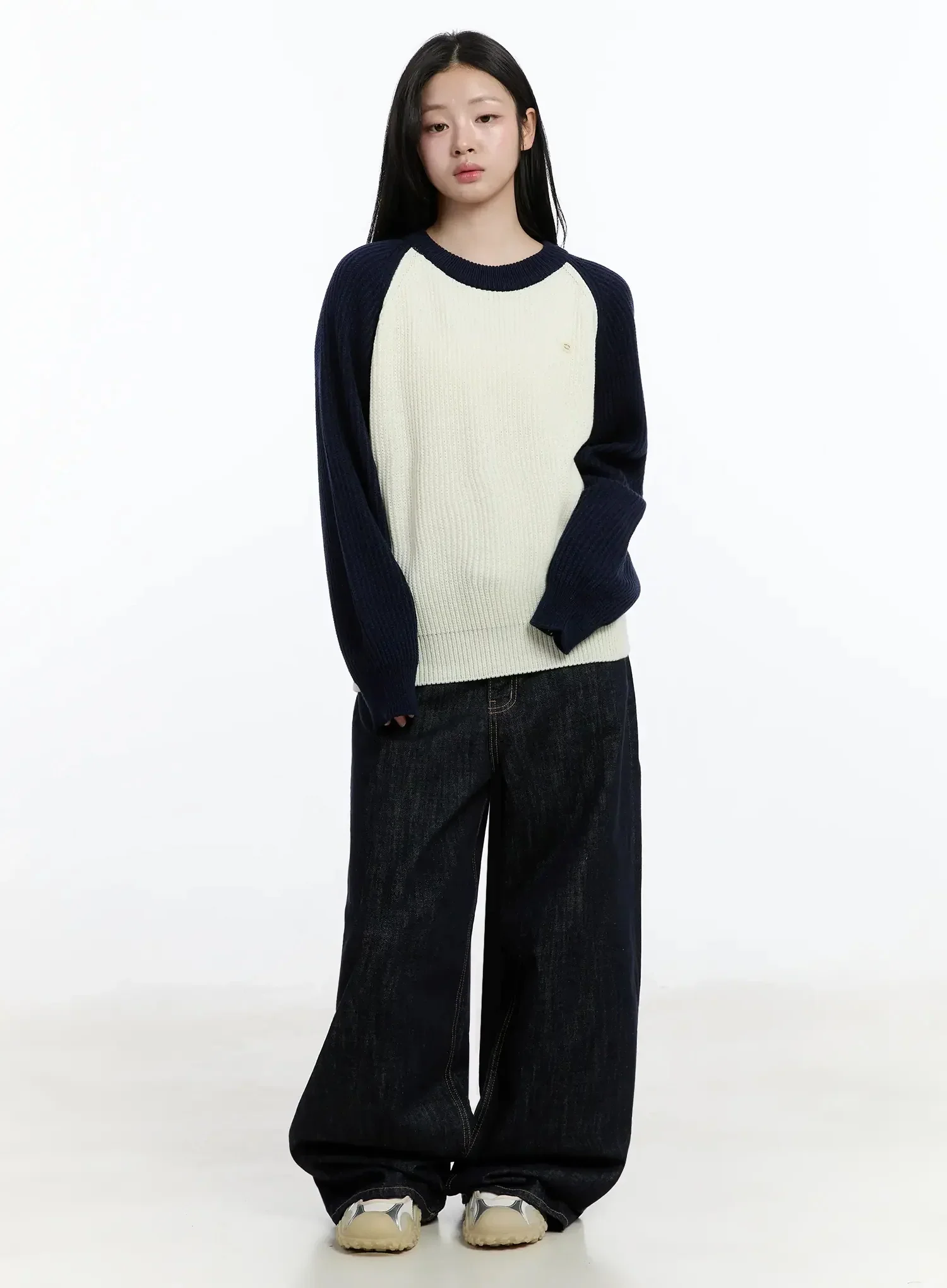 Dallas Dark Washed Wide Leg Jeans IM519 - Image 5