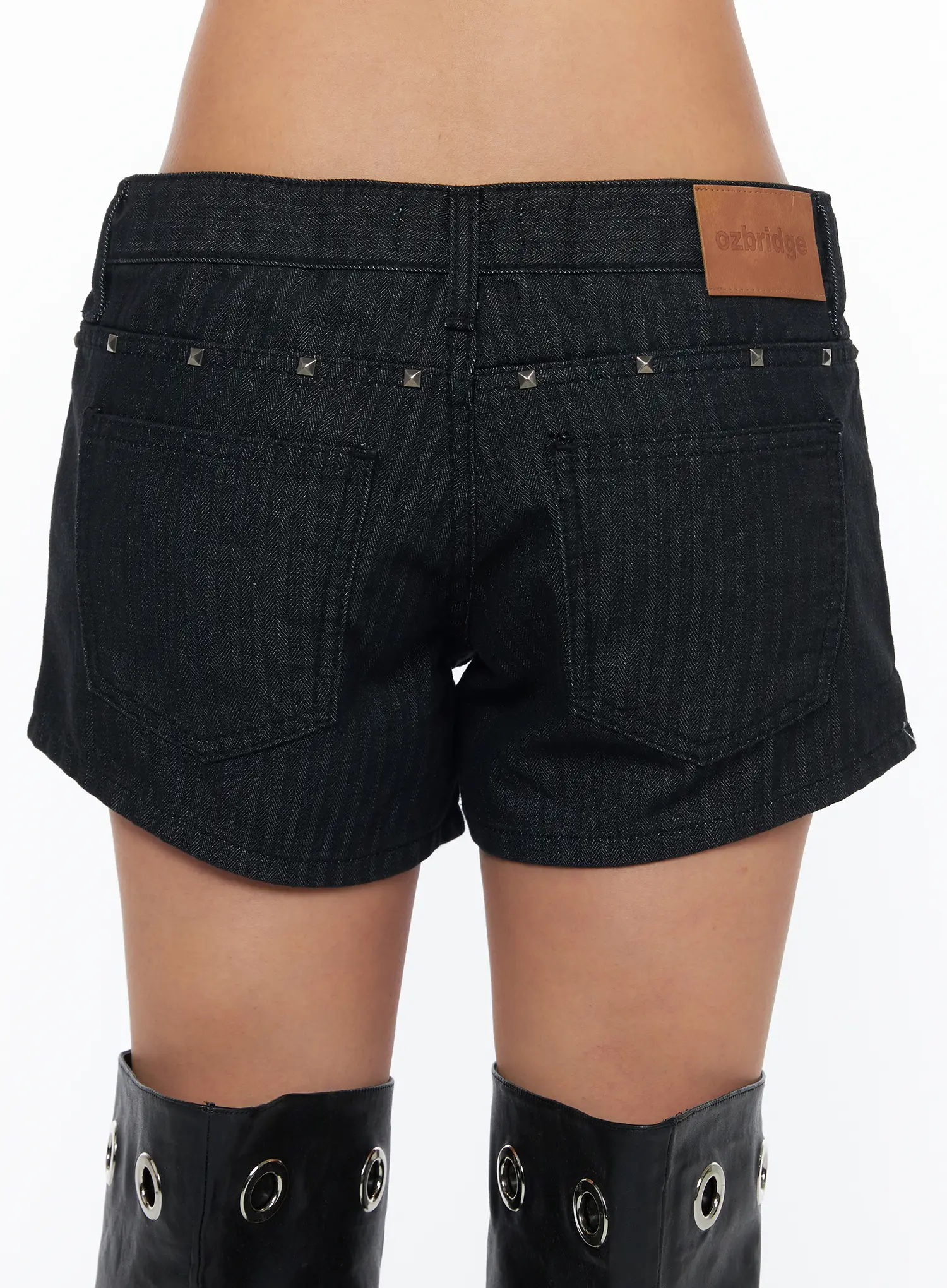Dark Wash Denim Shorts CA516 - Image 9