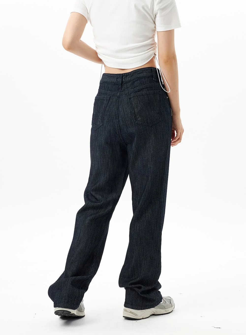 Dark Wash Mid-Rise Jeans OU314 - Image 6