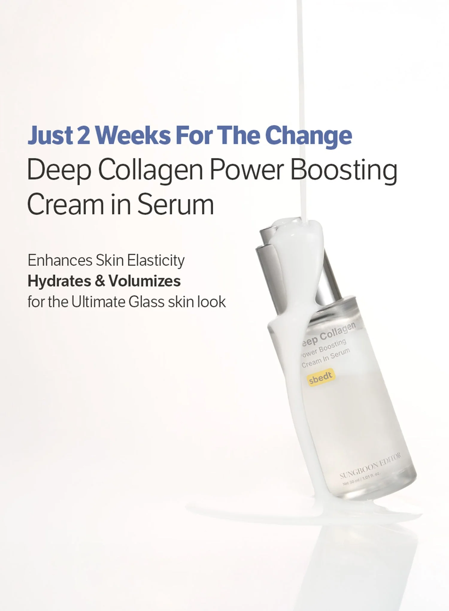 Deep Collagen Power Boosting Cream In Serum (30ml) - Image 3