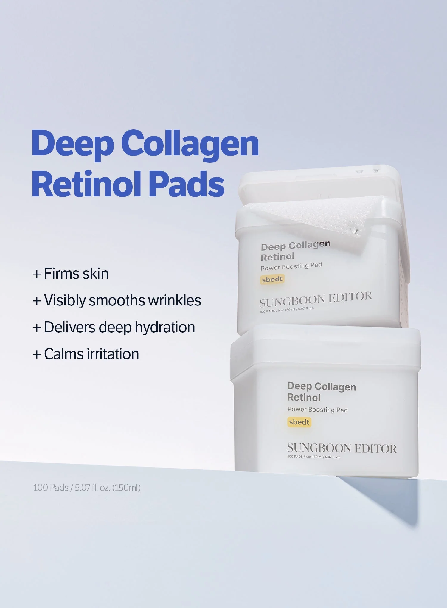 Deep Collagen Retinol Power Boosting Pad (100ea, 190ml) - Image 5