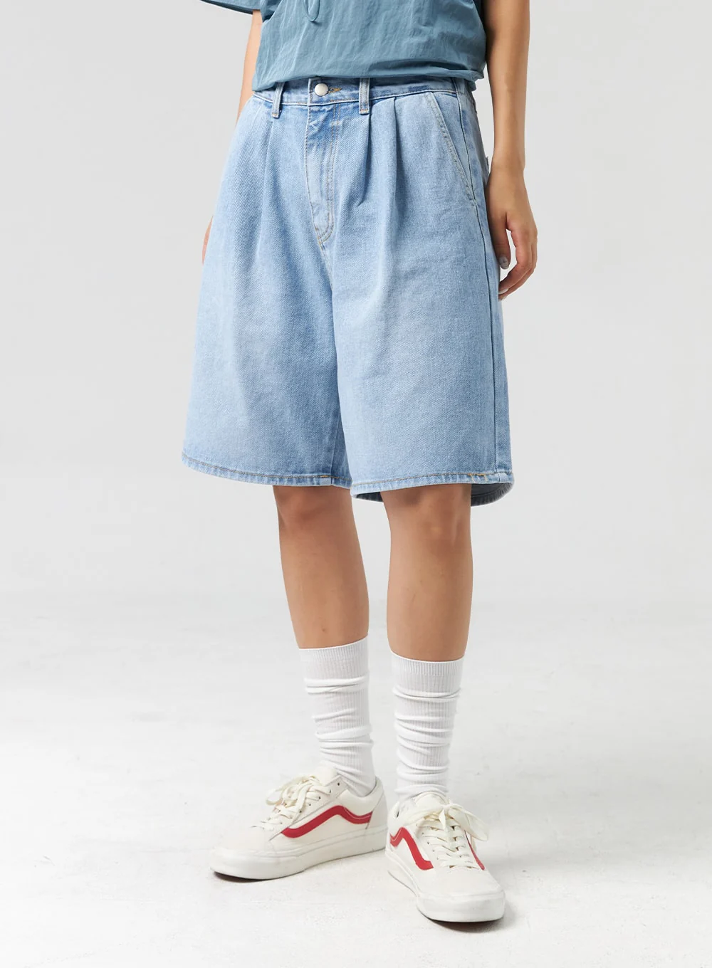 Denim Bermuda Shorts CL326 - Image 5
