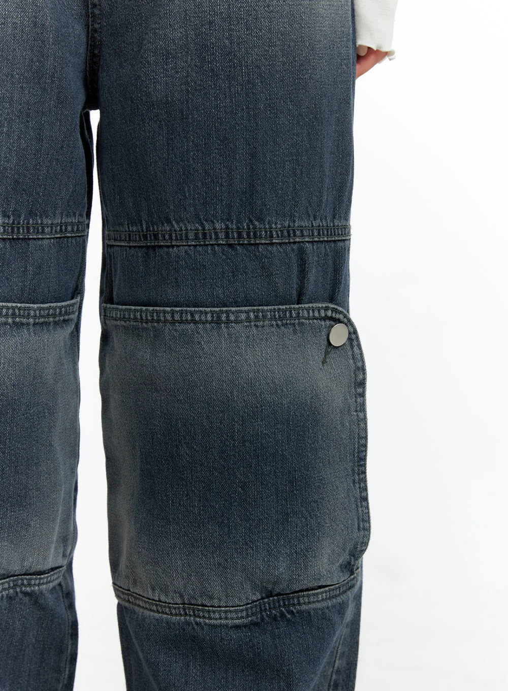 Denim Wide Leg Jeans CF408 - Image 5