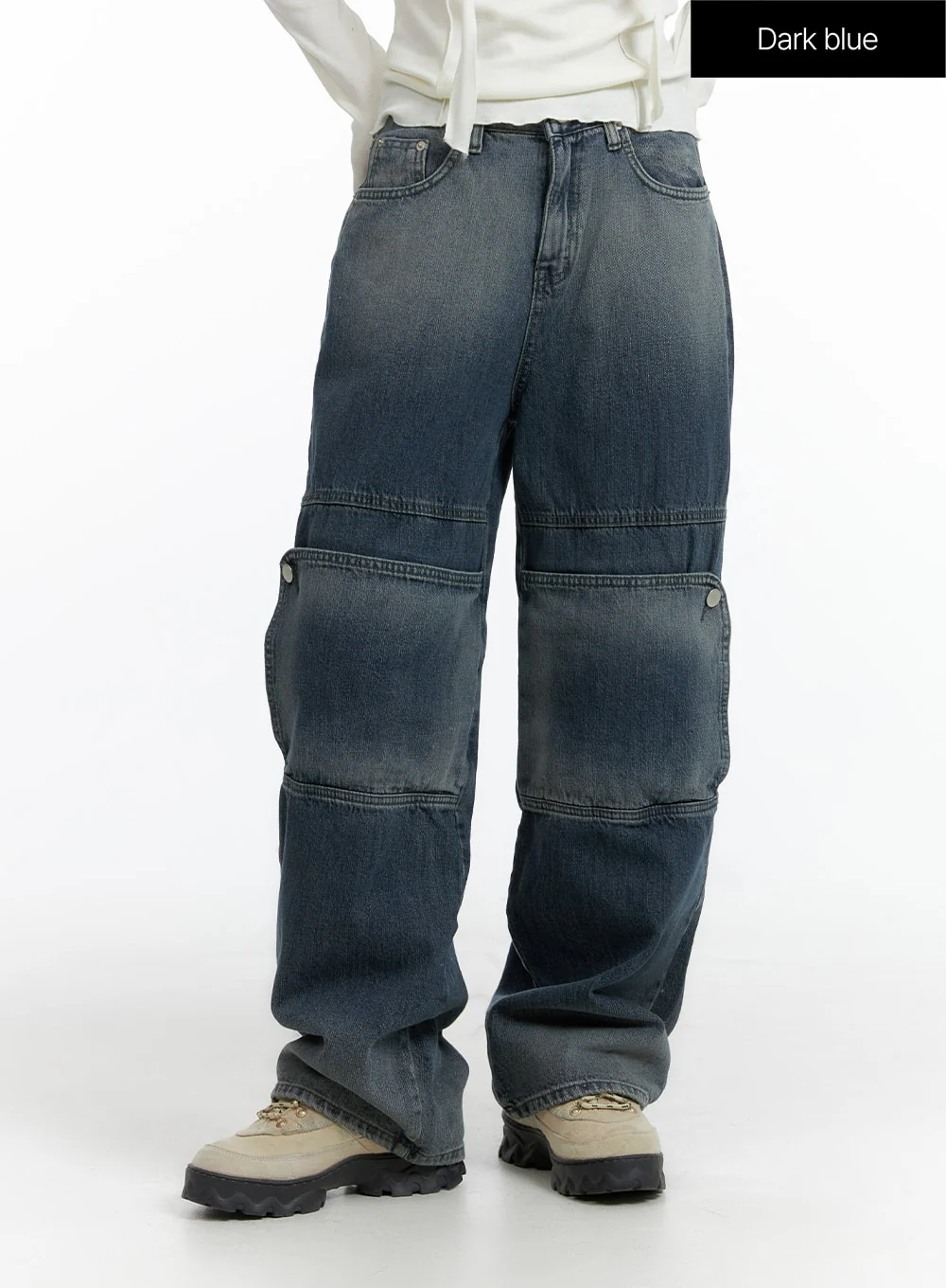 Denim Wide Leg Jeans CF408 - Image 7