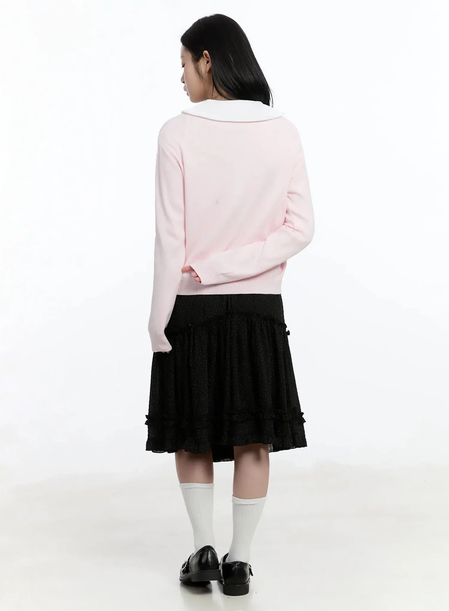 Double Button Knit Cardigan IM513 - Image 10