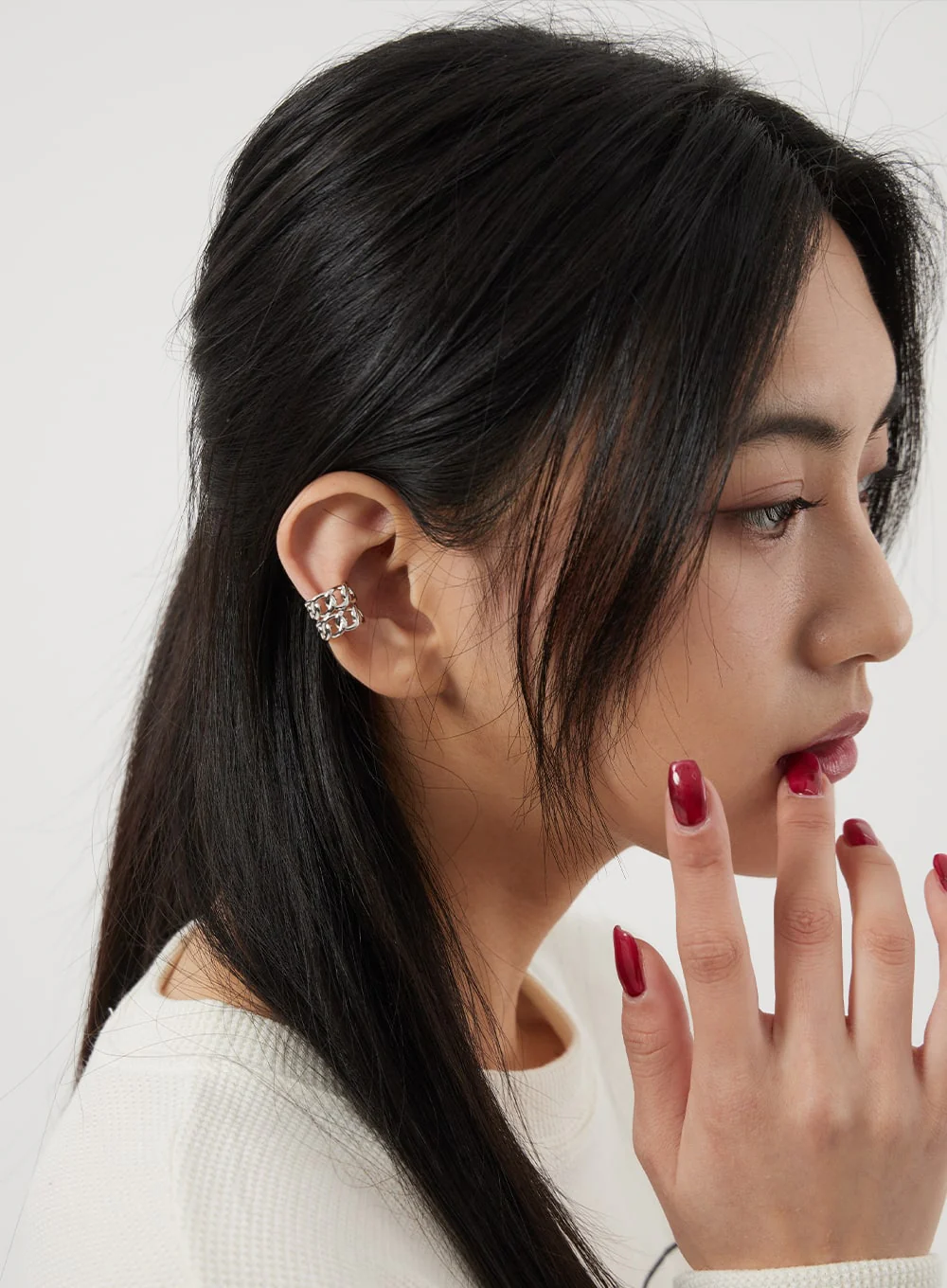 Double Chain Ear Cuff BJ320 - Image 5