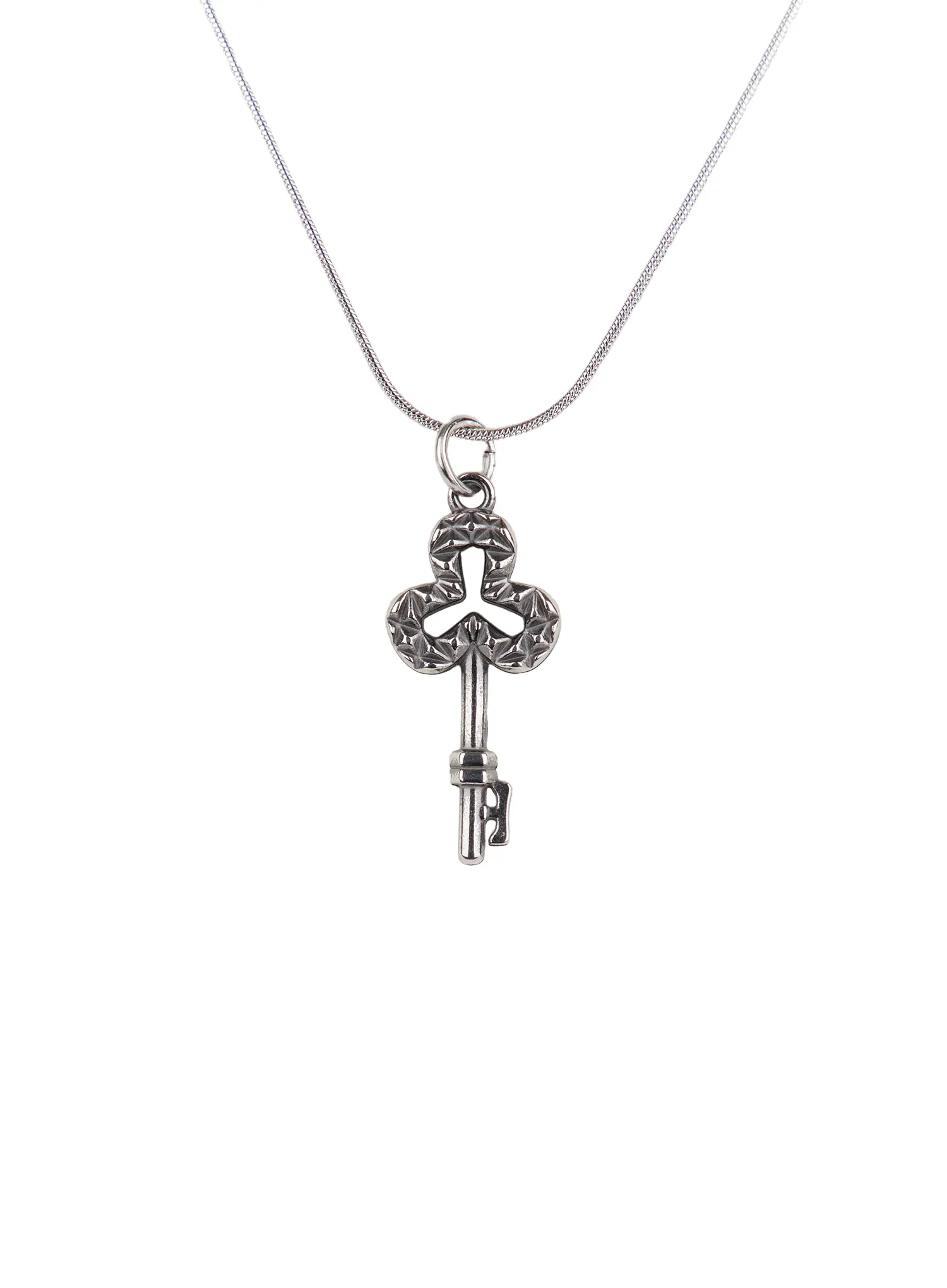 Double Chain Key Necklace CJ515 - Image 6