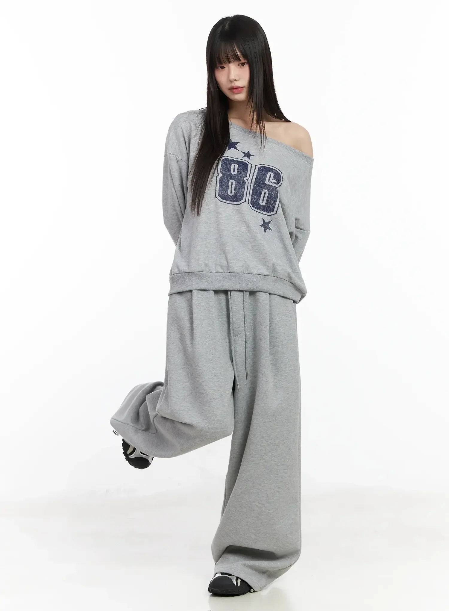 Double Layer Sagging Sweatpants IM530 - Image 7