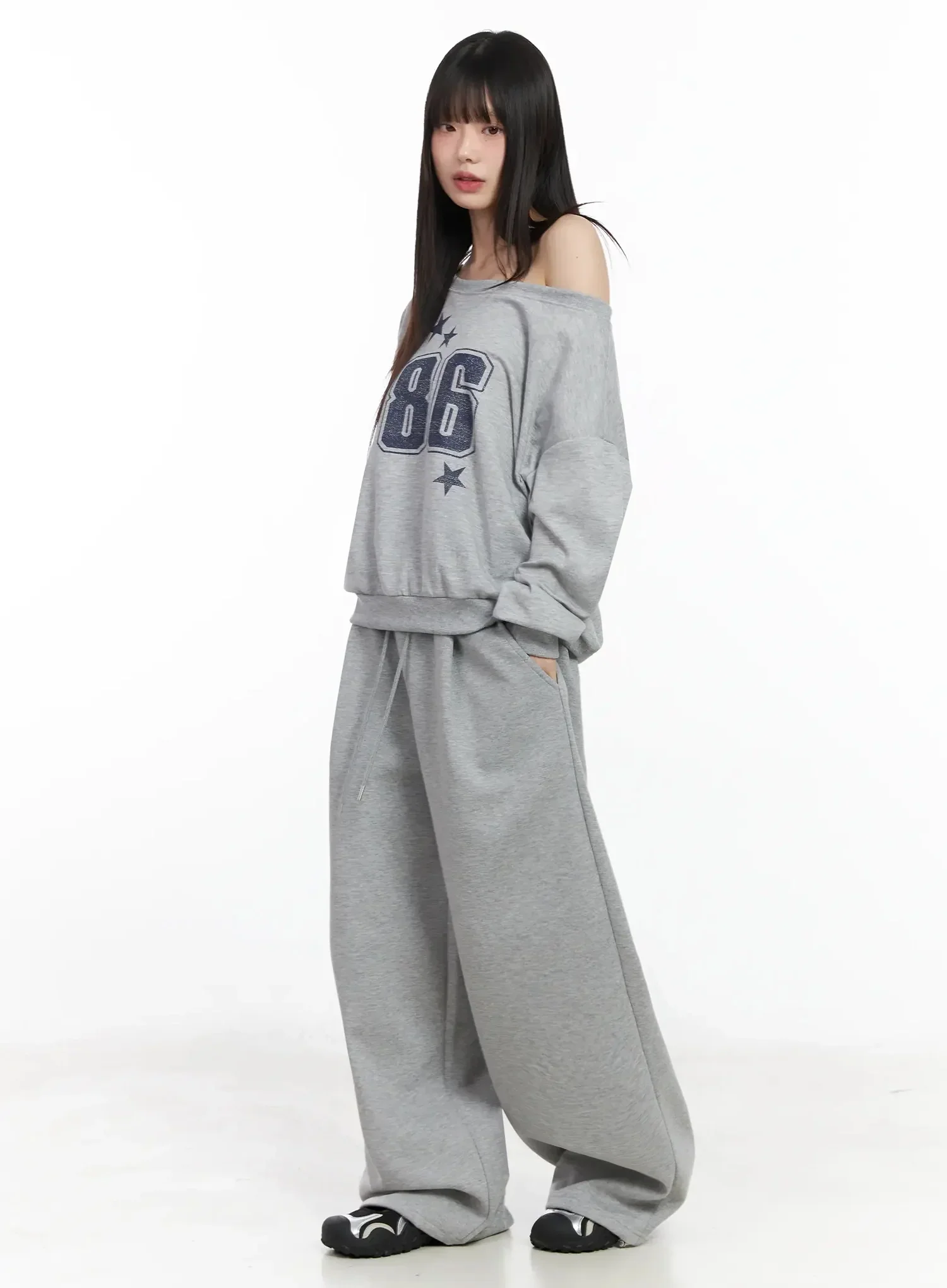 Double Layer Sagging Sweatpants IM530 - Image 8