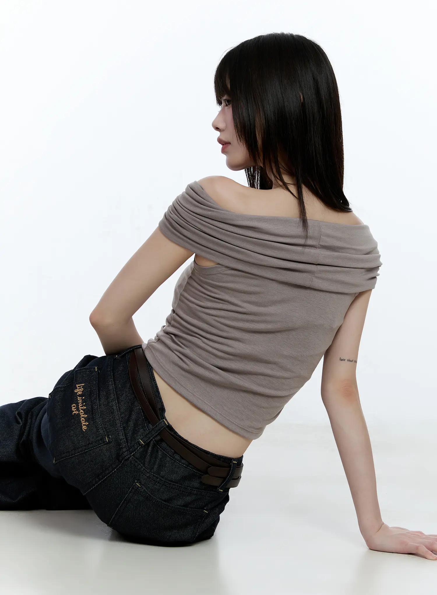 Double Strap Faux Leather Belt CG511 - Image 4