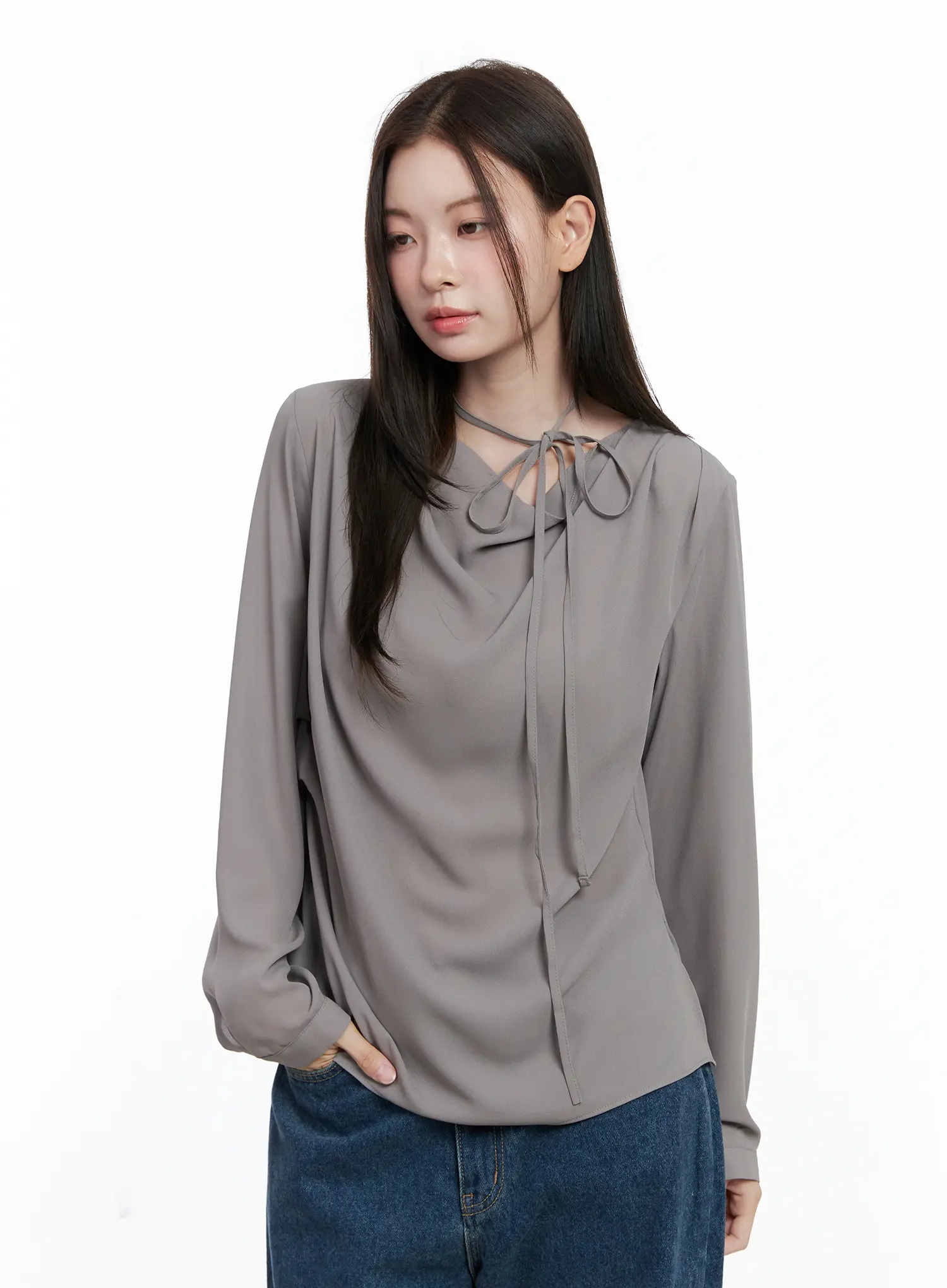 Draped Blouse CO503 - Image 2