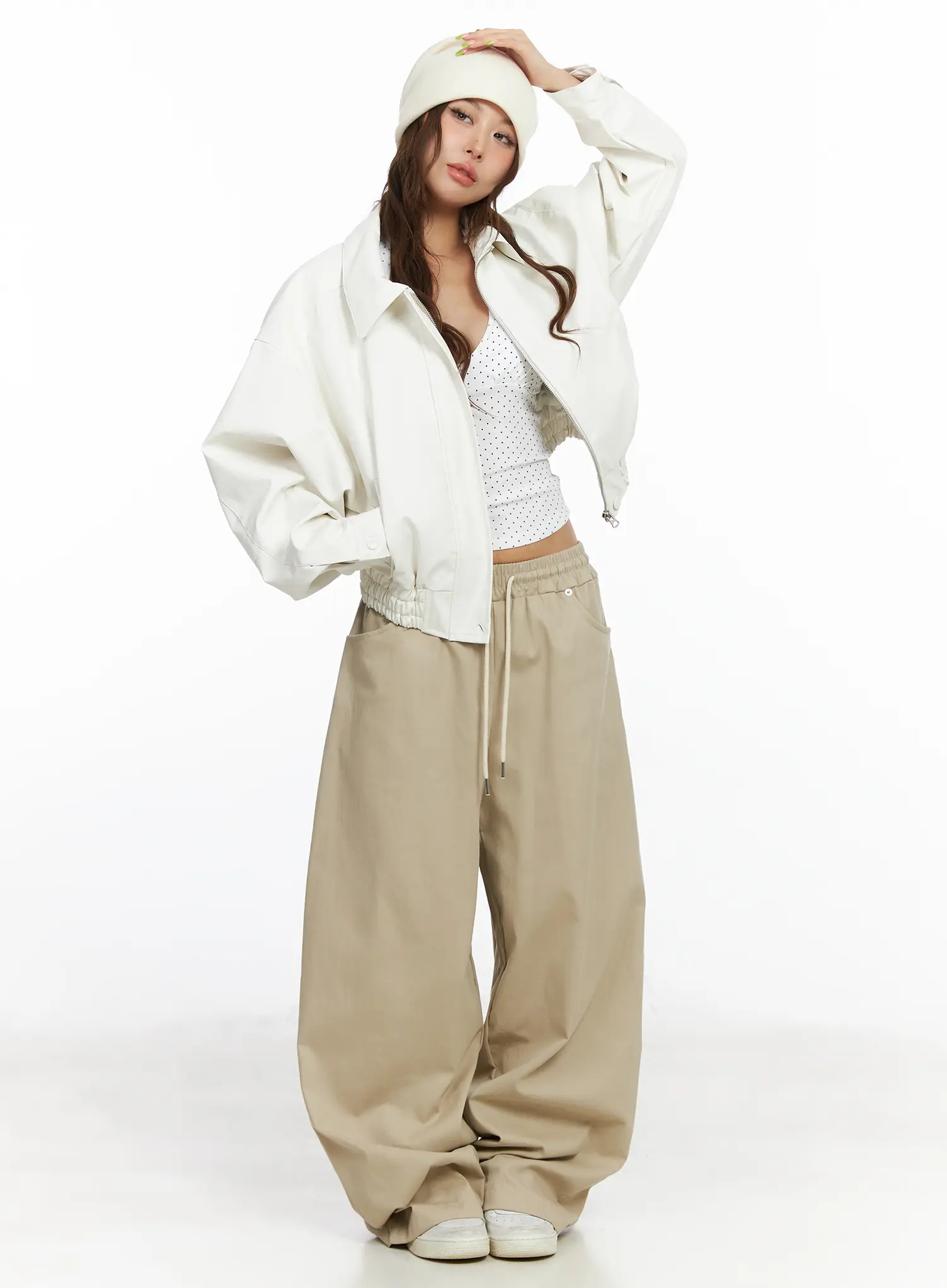 Eco Leather Bomber Jacket CF511 - Image 9