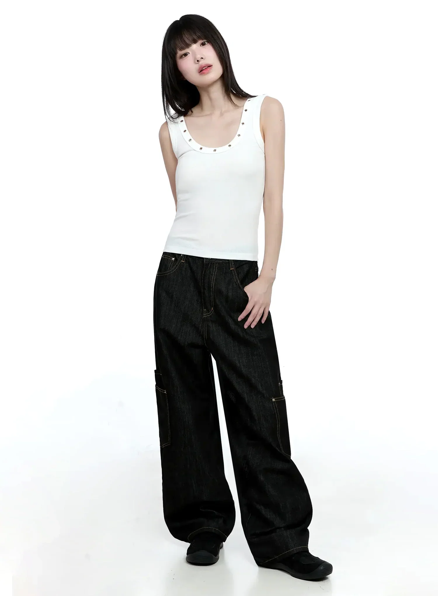 Edgy Eyelet Tank Top IG508 - Image 16
