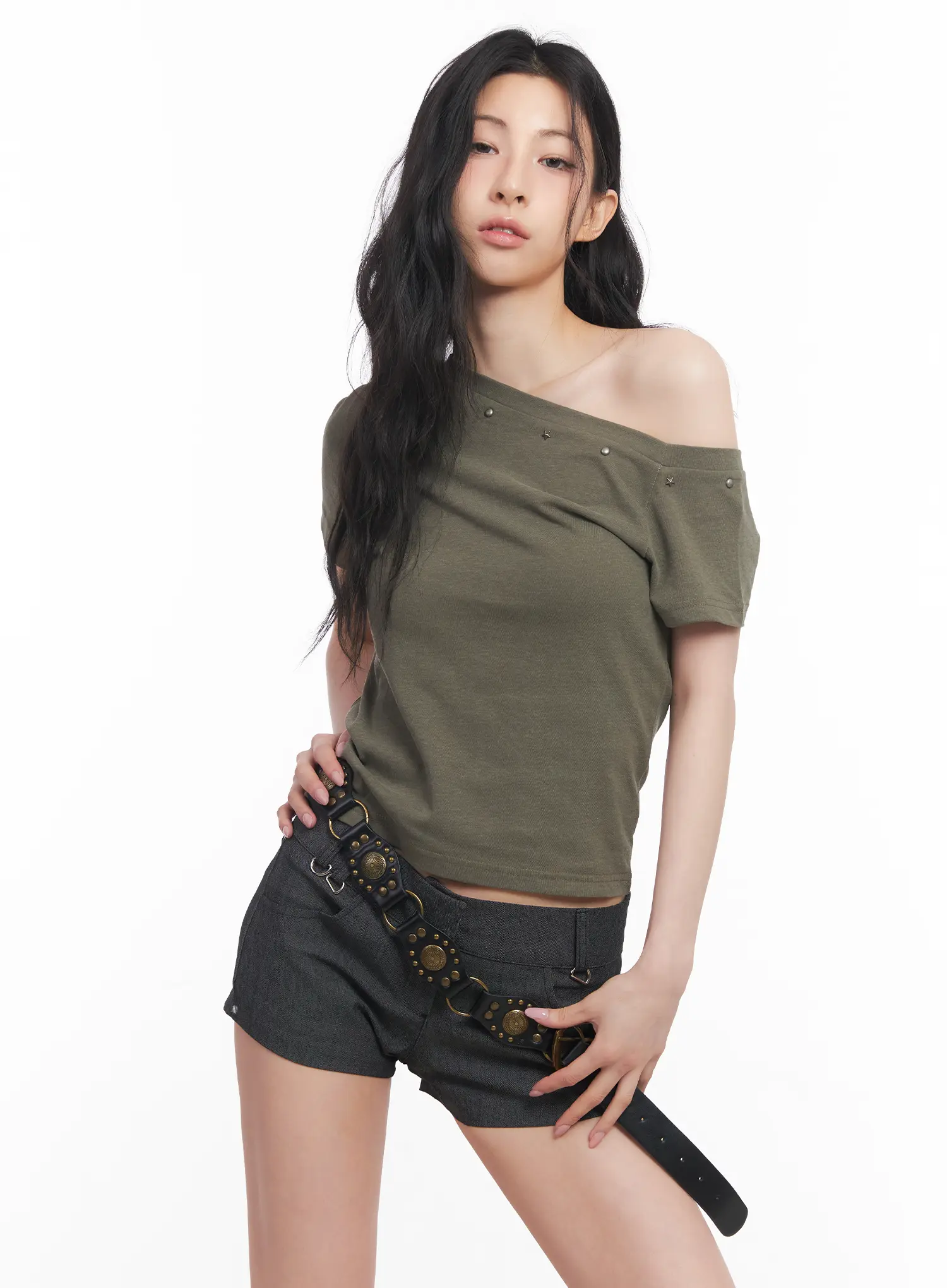 Edgy One-Shoulder Top CU511