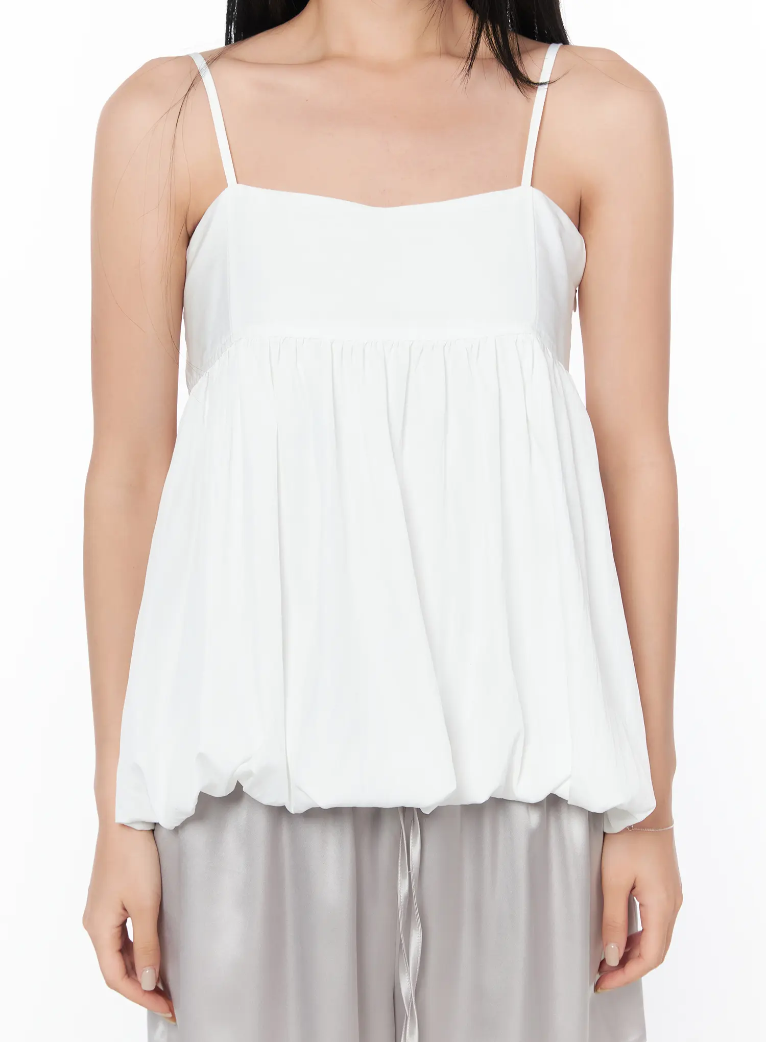 Elegant Balloon Hem Sleeveless Top CY512 - Image 9