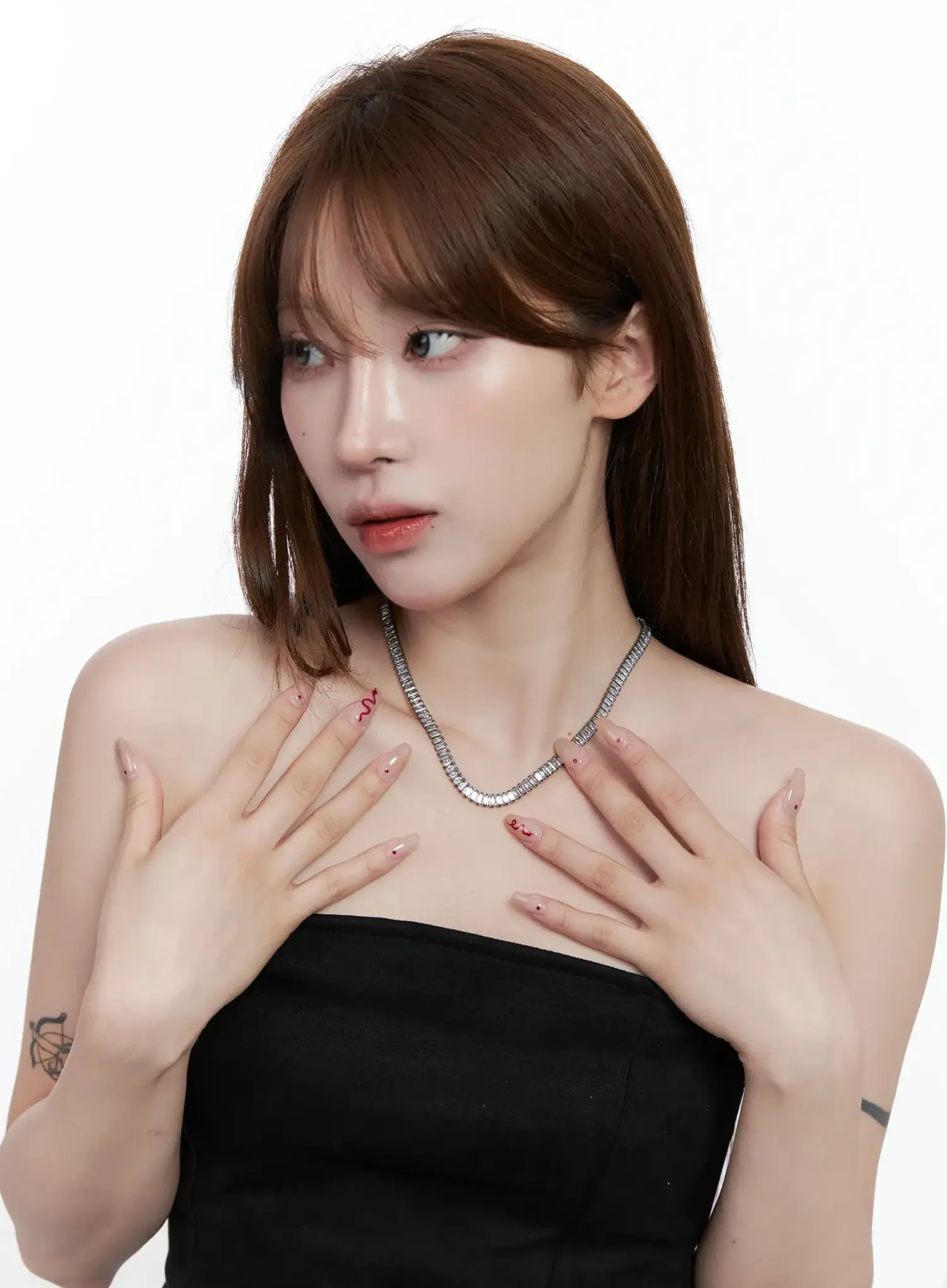 Elegant Cubic Necklace IG528 - Image 3