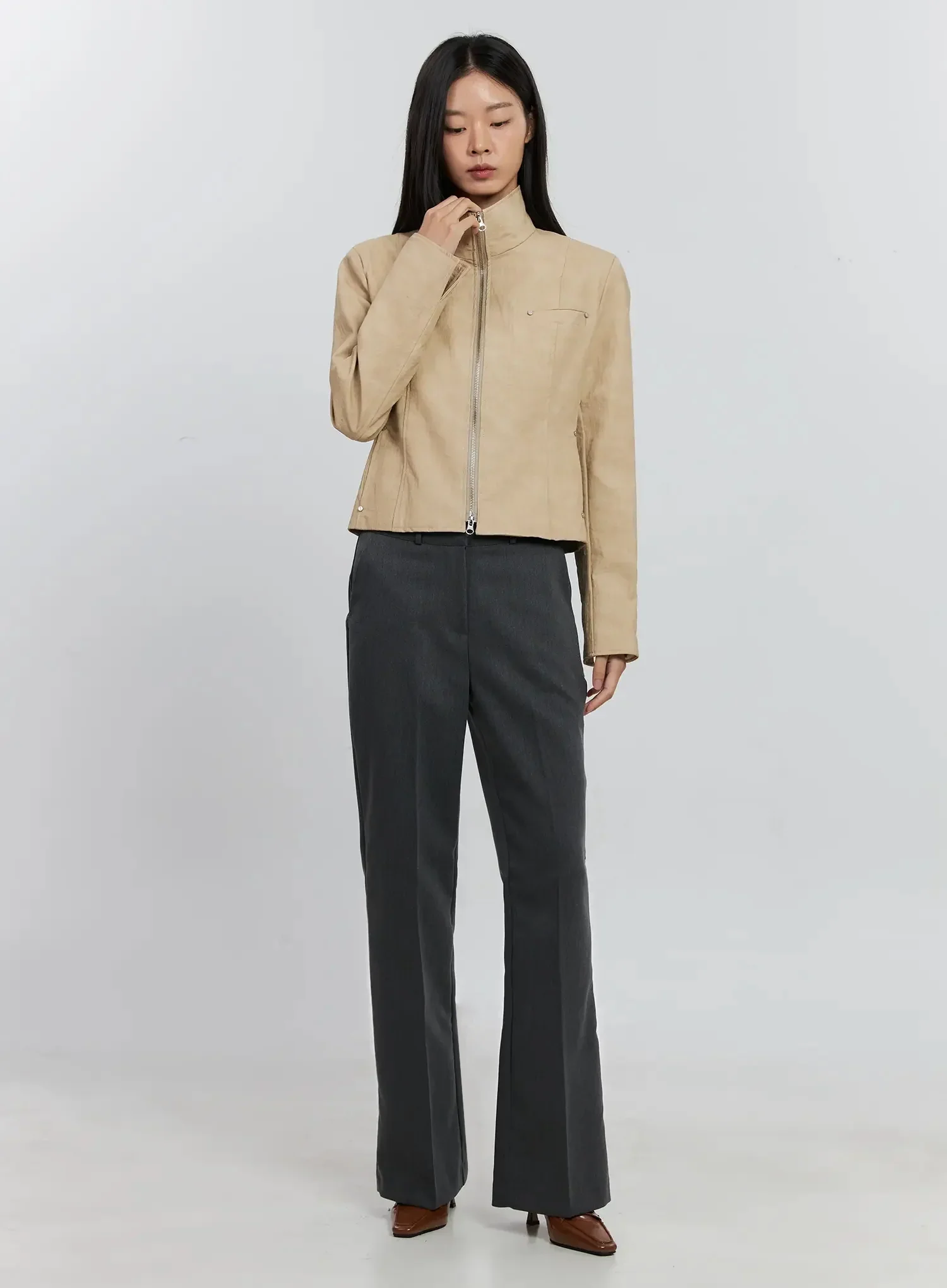 Elegant Flared Trousers IS516 - Image 4