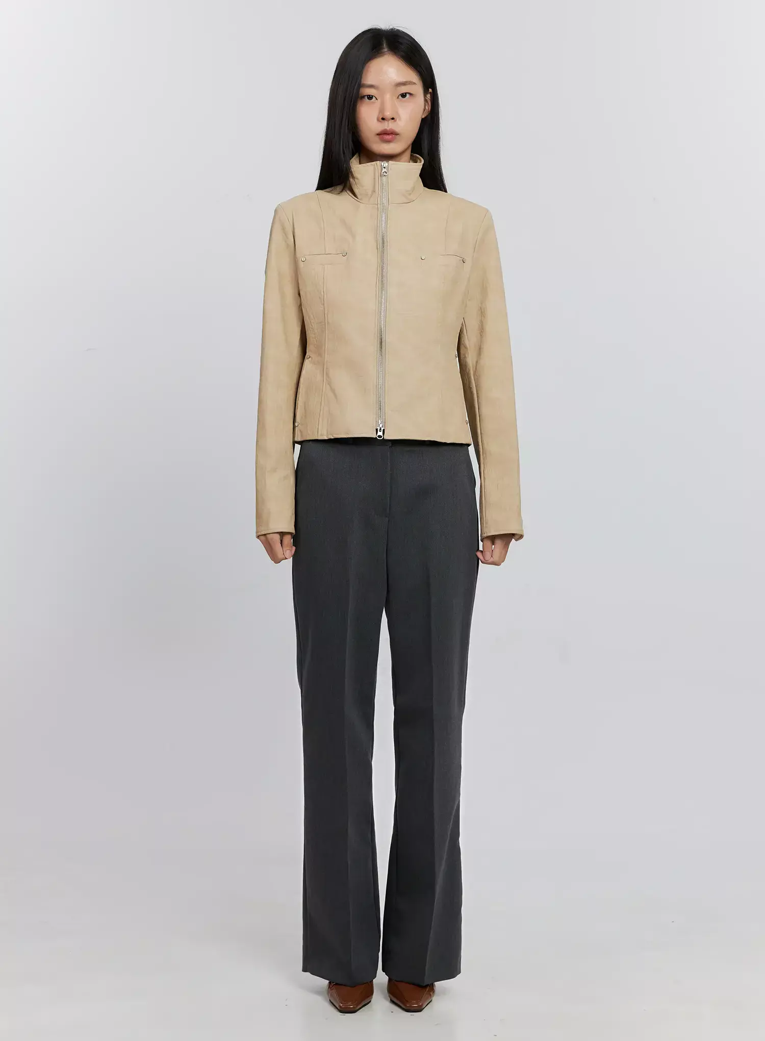 Elegant Flared Trousers IS516 - Image 9