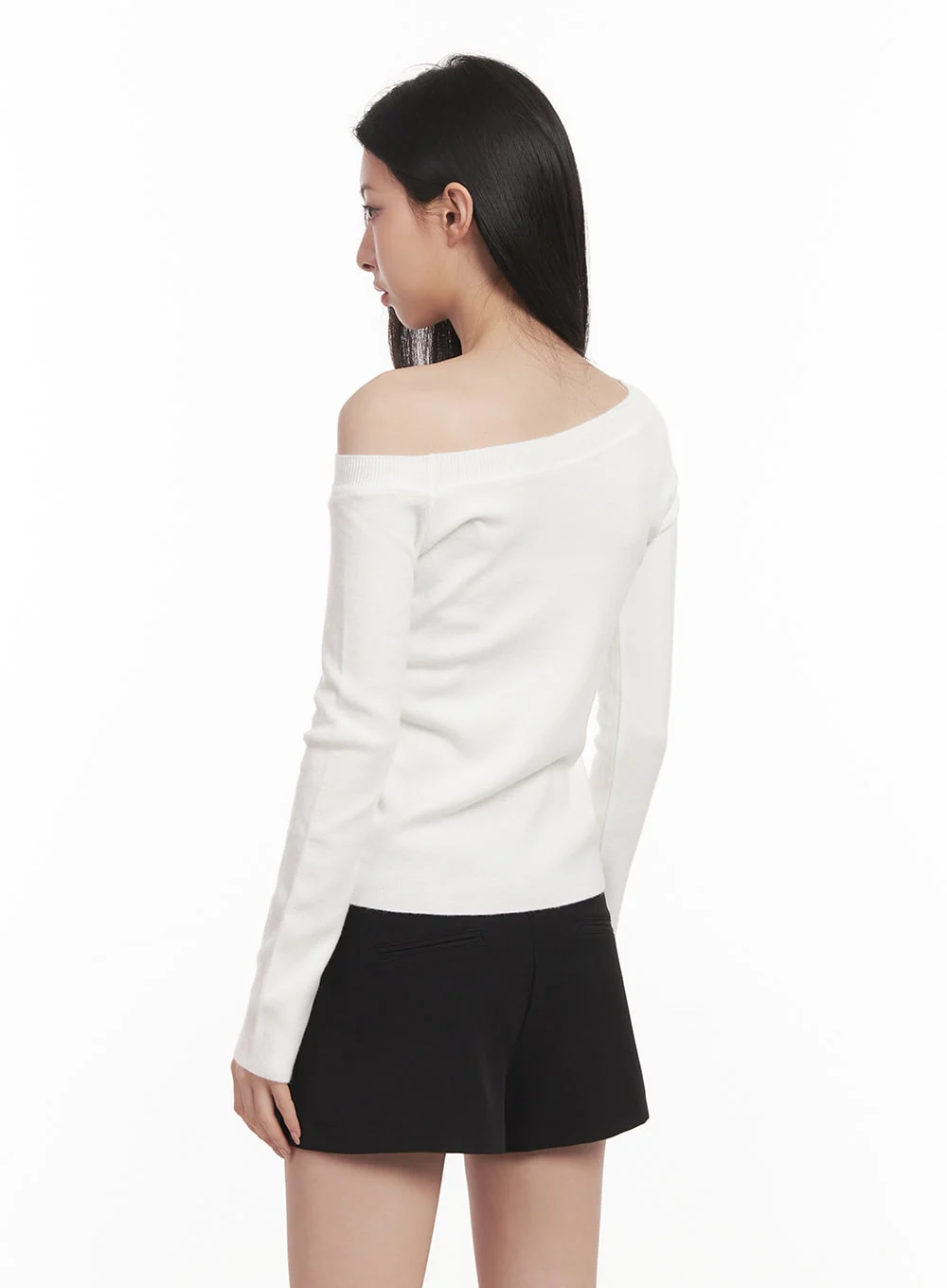 Elegant Off Shoulder Knit Top CN415 - Image 5