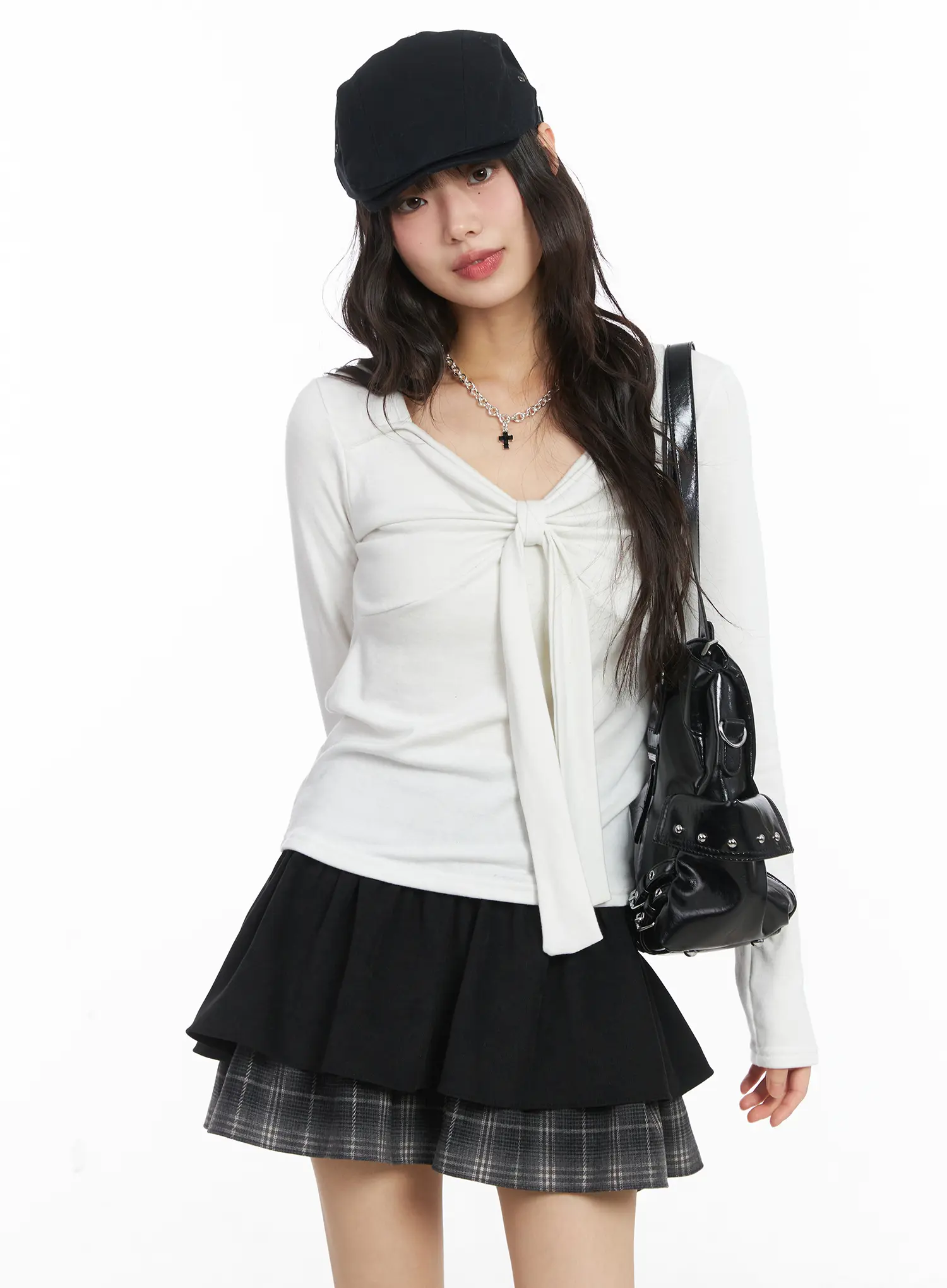 Elegant Ribbon Long Sleeve Blouse CD531