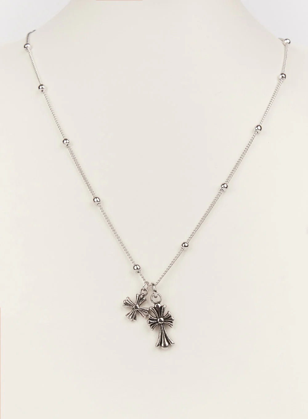 Elysian Flower Cross Necklace IM531 - Image 4
