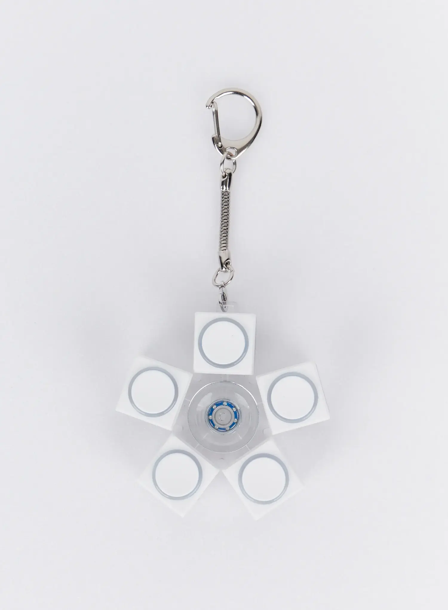 Embossed Circle 5-Keycap Keychain IA524 - Image 3