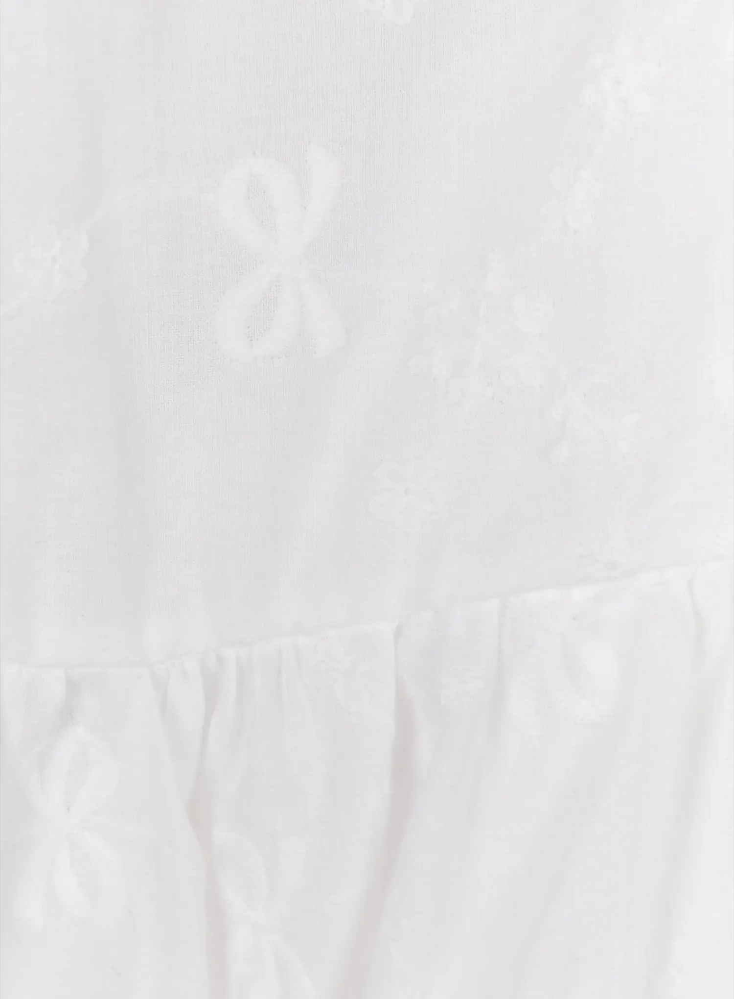 Embroidered Ribbon Blouse And Skinny Scarf Set IY511 - Image 13