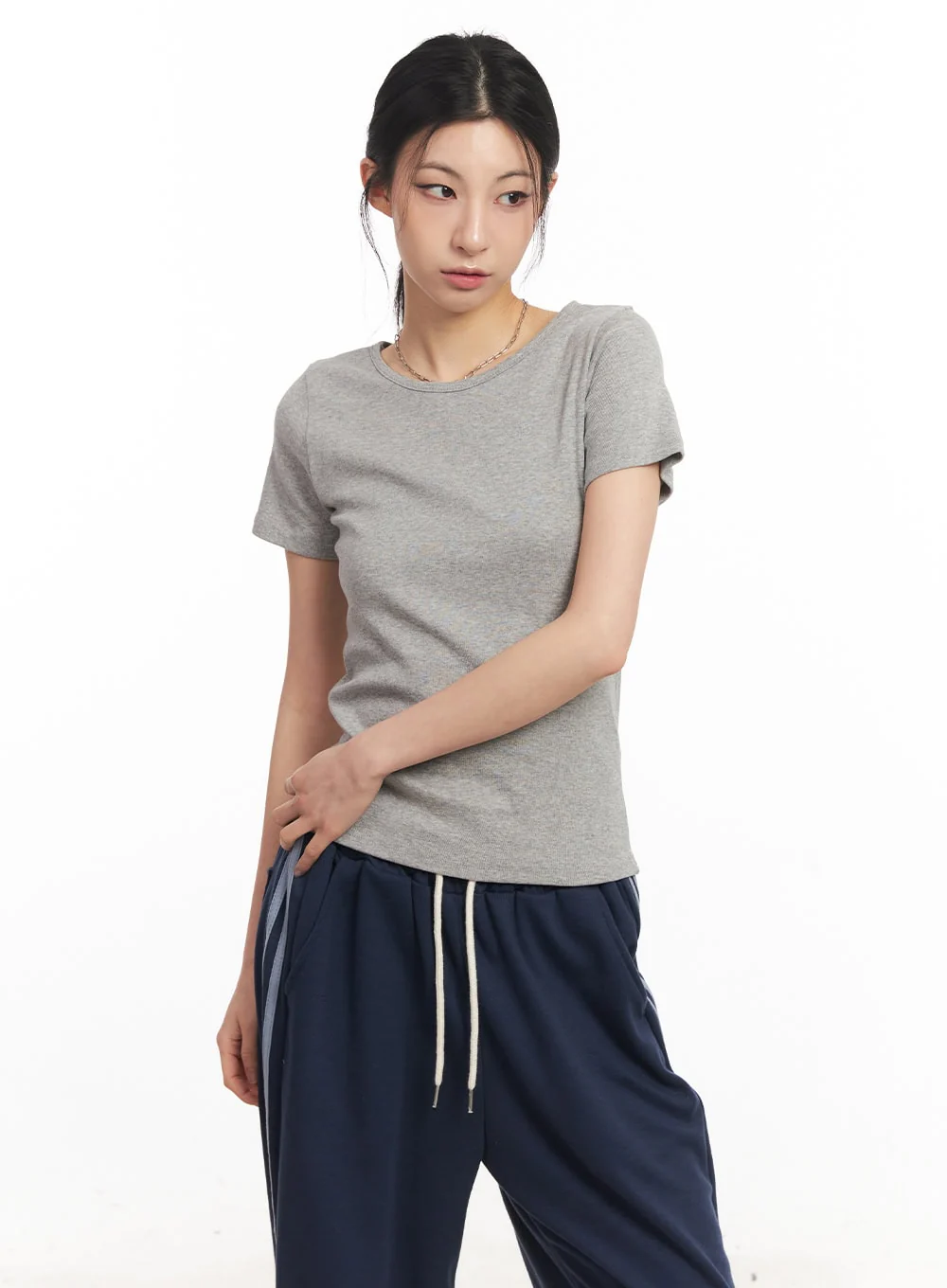 Essential Cotton U-Neck Top CA516
