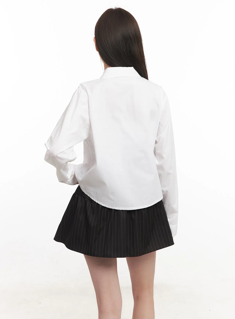 Essential Crop Collared Shirt CA501 - Image 5