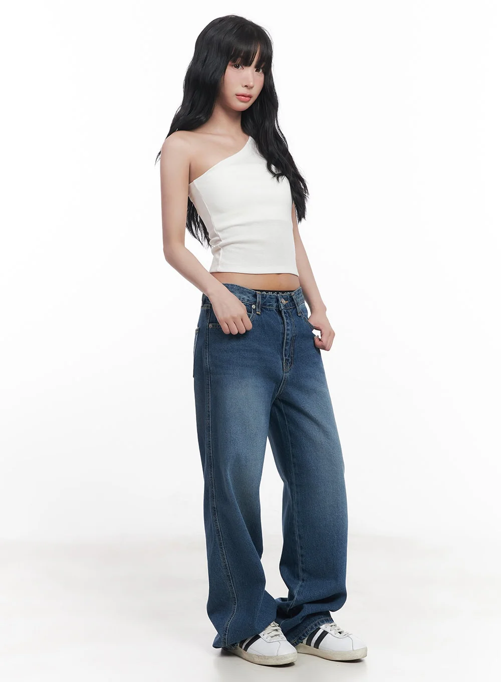 Essential One-Shoulder Crop Top CY527 - Image 6
