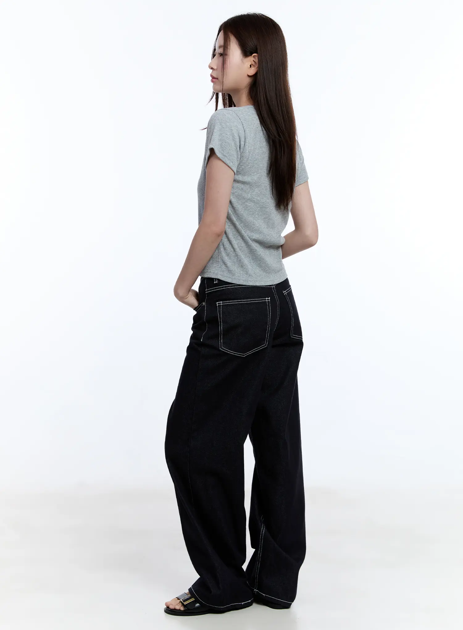 Essential Square Neck Tee CU513 - Image 5