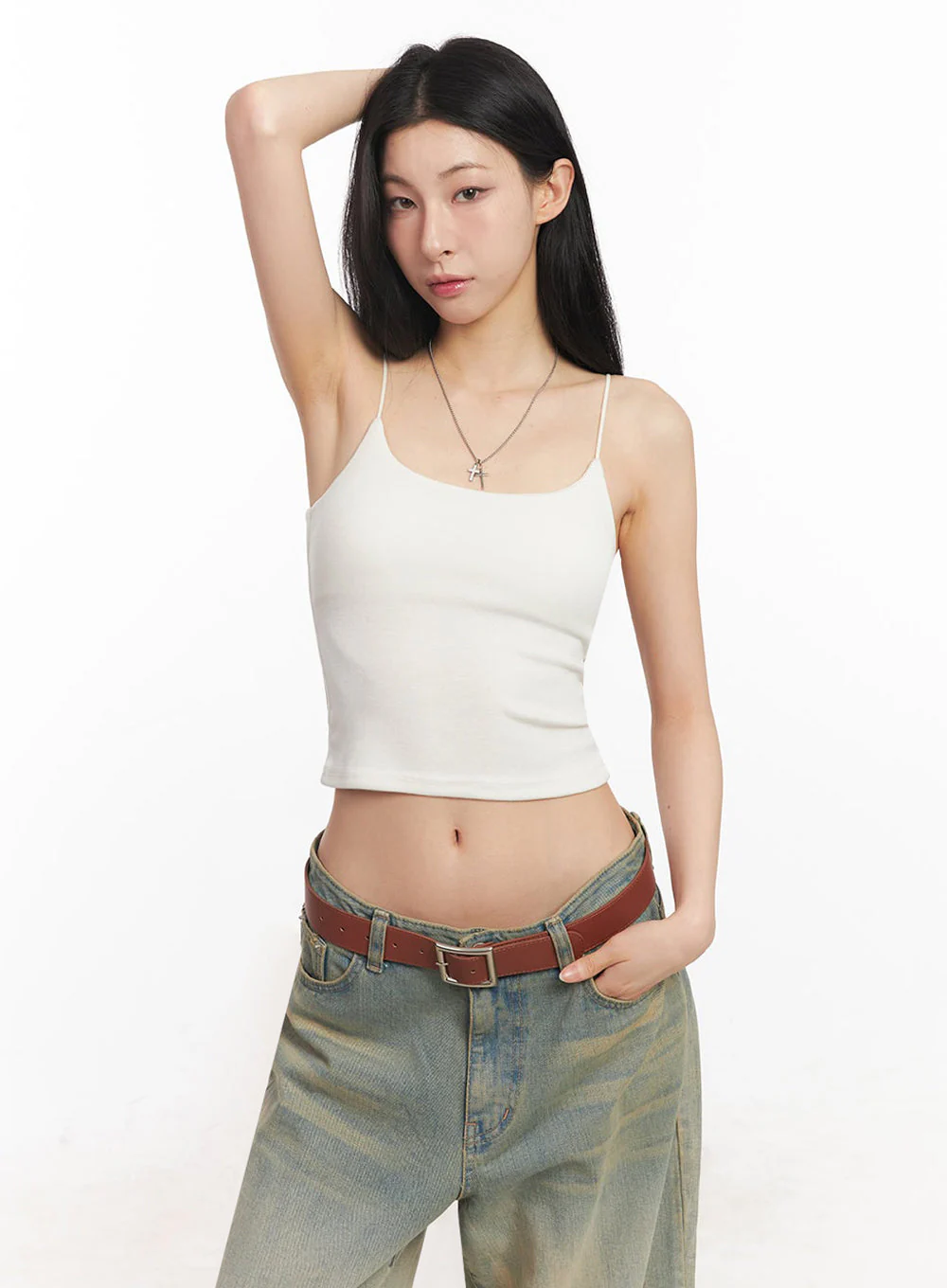 Essential Stretchy Crop Cami Top IY529