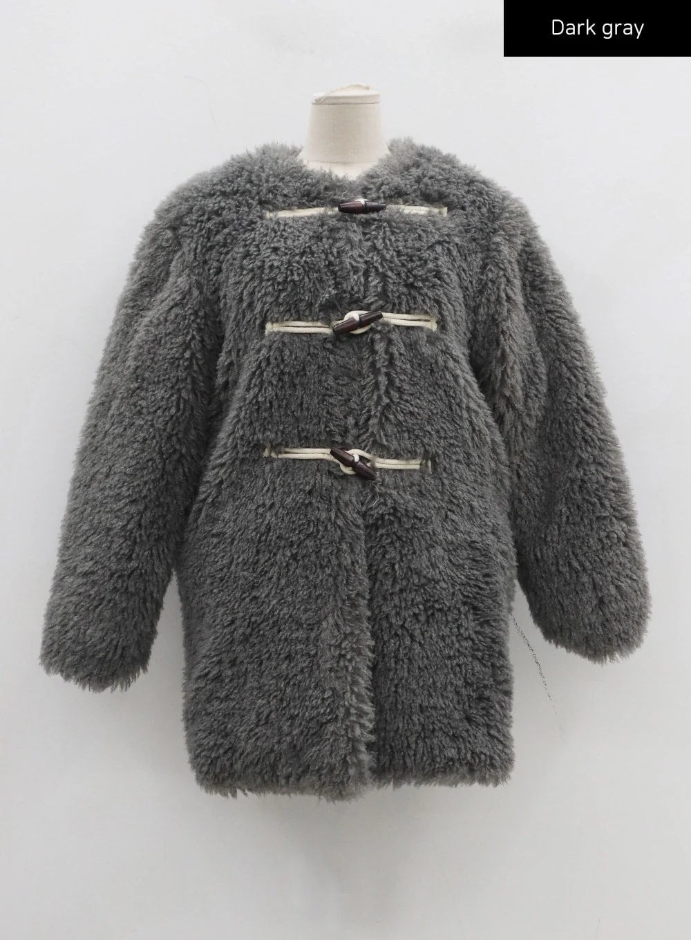 Faux Fur Button Midi Coat CJ302 - Image 16