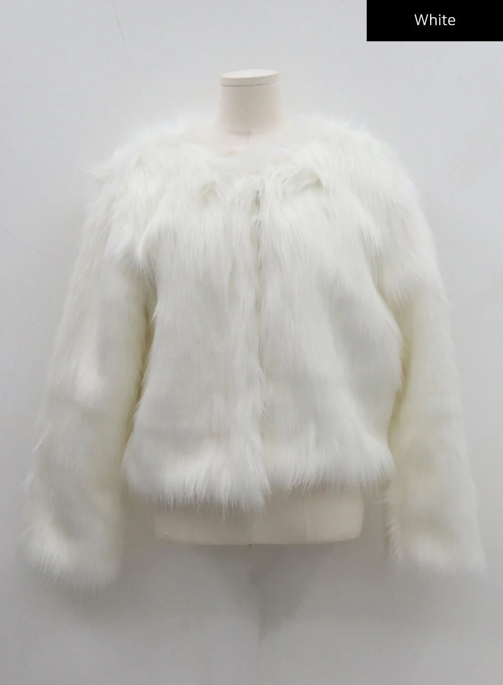 Faux Fur Hook Cropped Jacket CD21 - Image 13